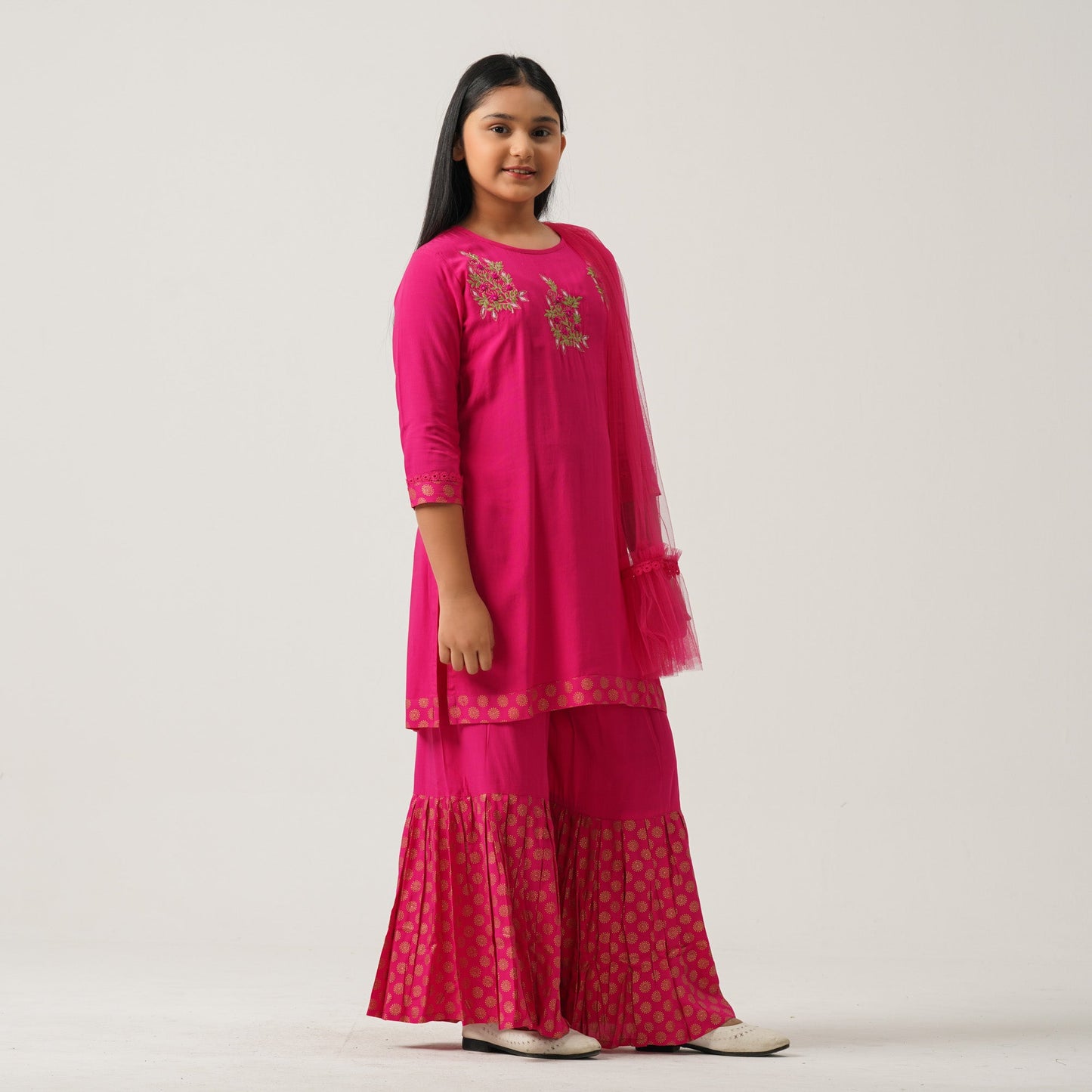 Girls Magenta Three Piece Set