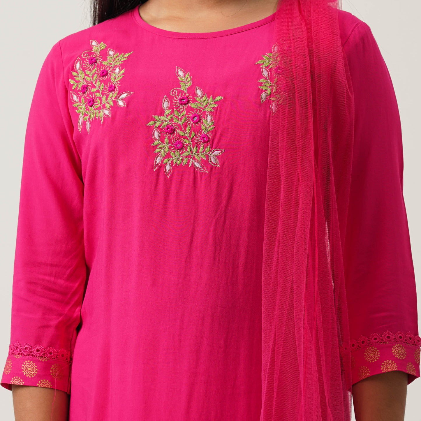 Girls Magenta Three Piece Set