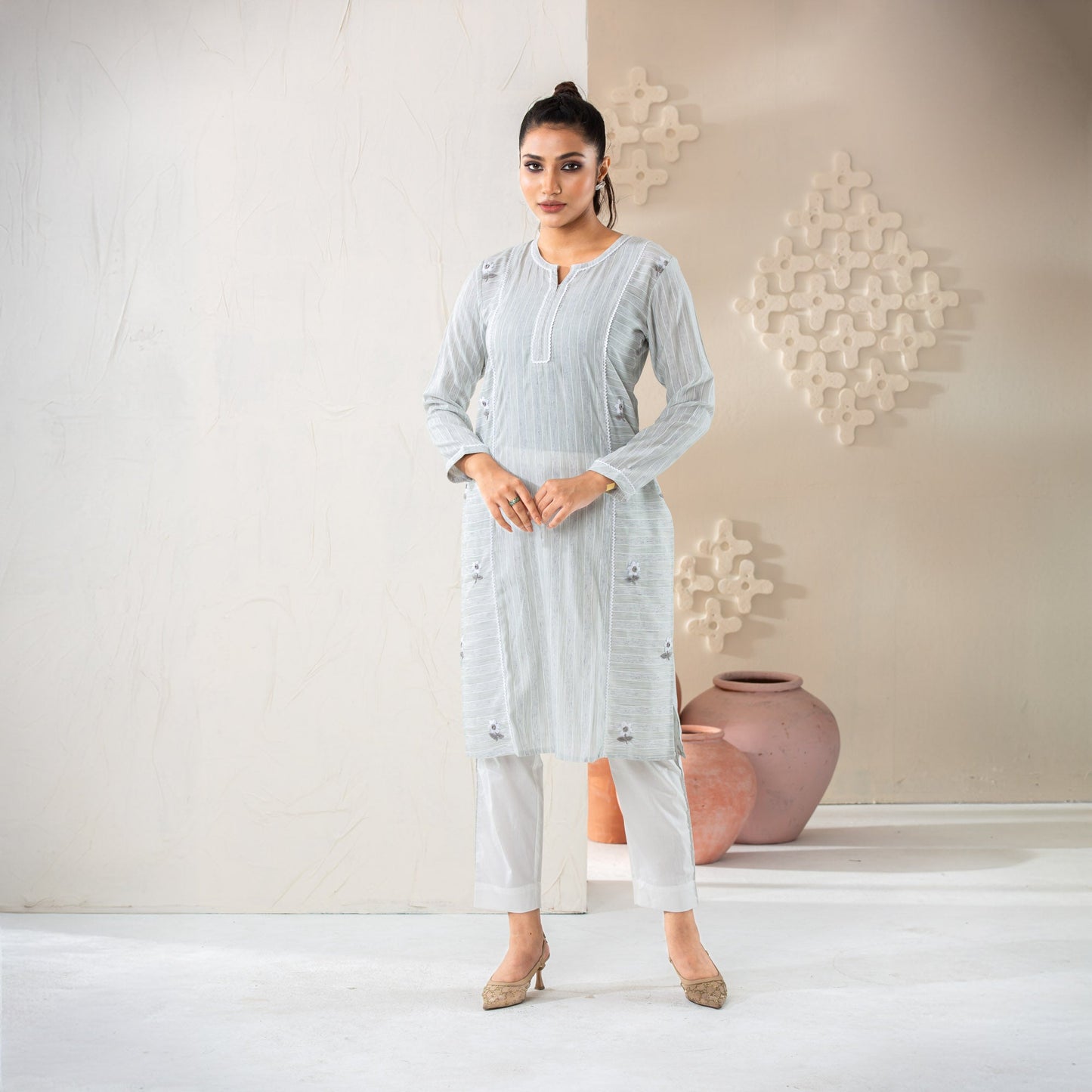 Women's Sage-green Elegance Set
