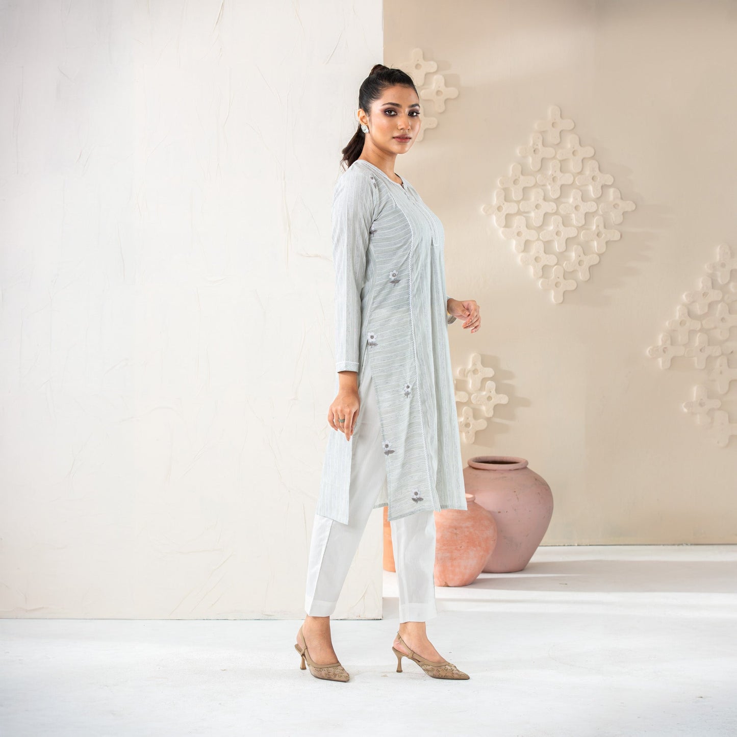 Women's Sage-green Elegance Set