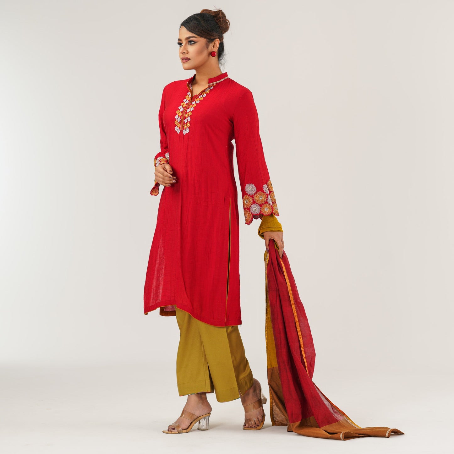 Wmens Red Three Piece