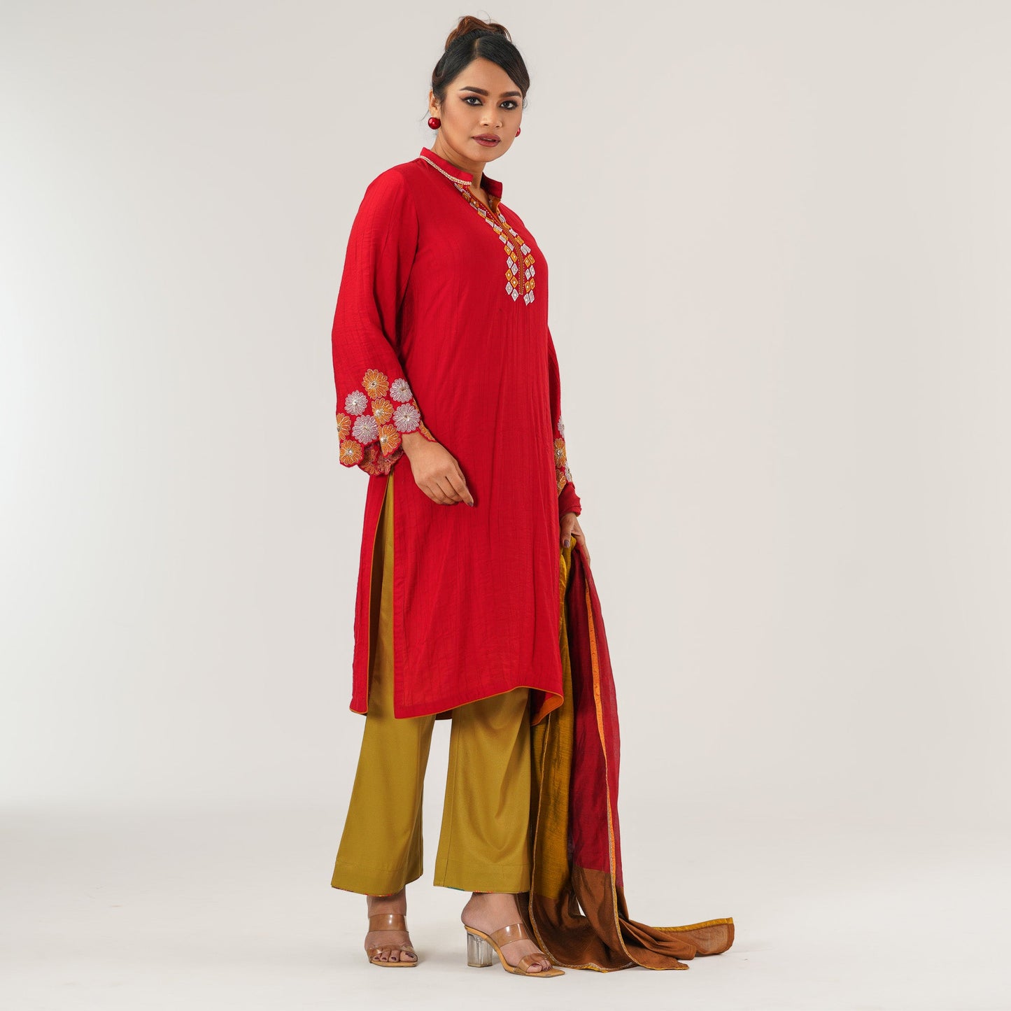 Wmens Red Three Piece