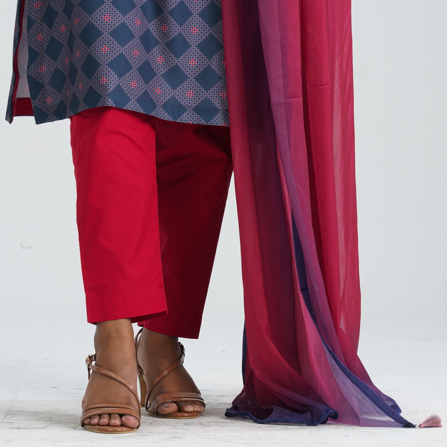 Women Blended Silk Three Piece Set
