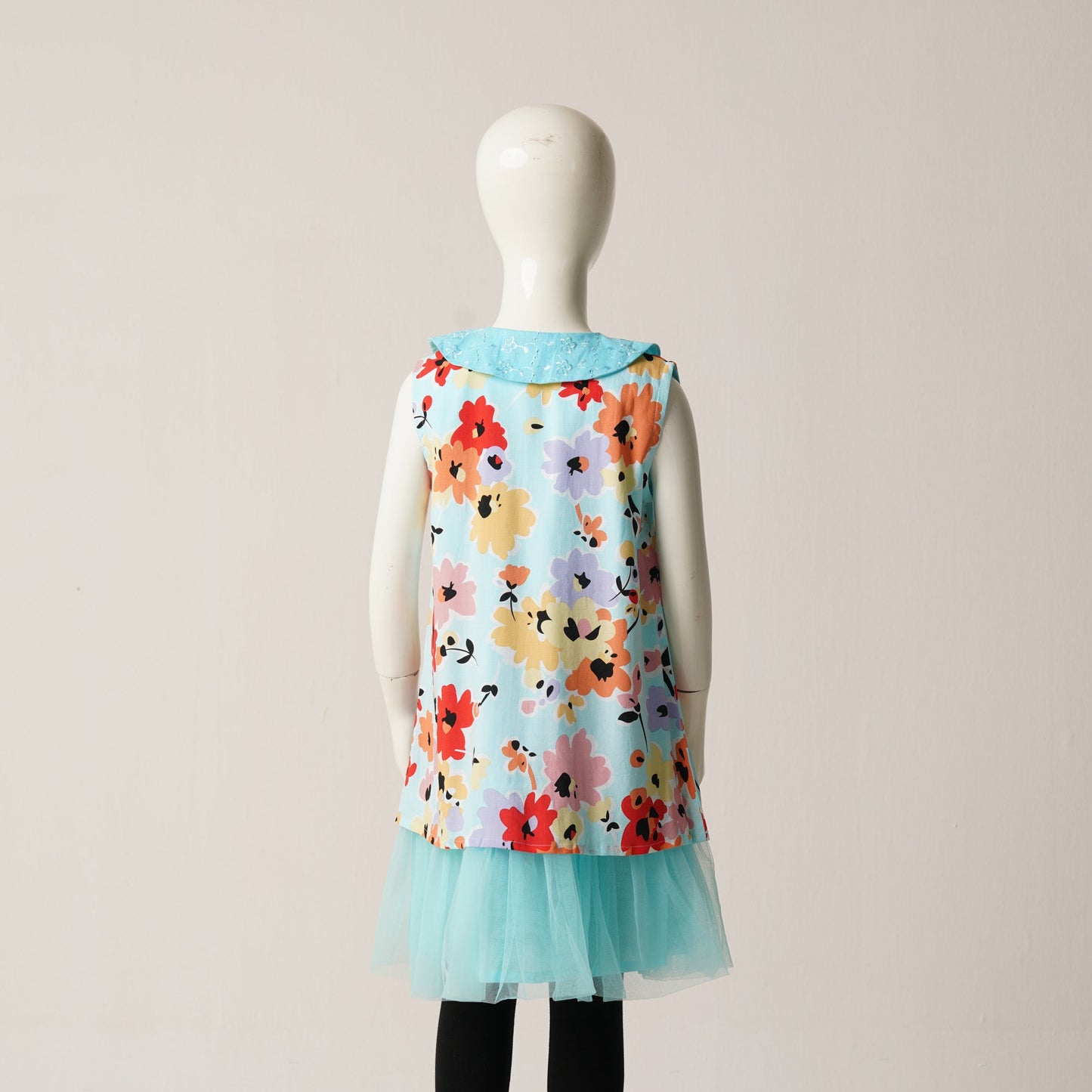 GIRLS FROCK-AQUA BLUE