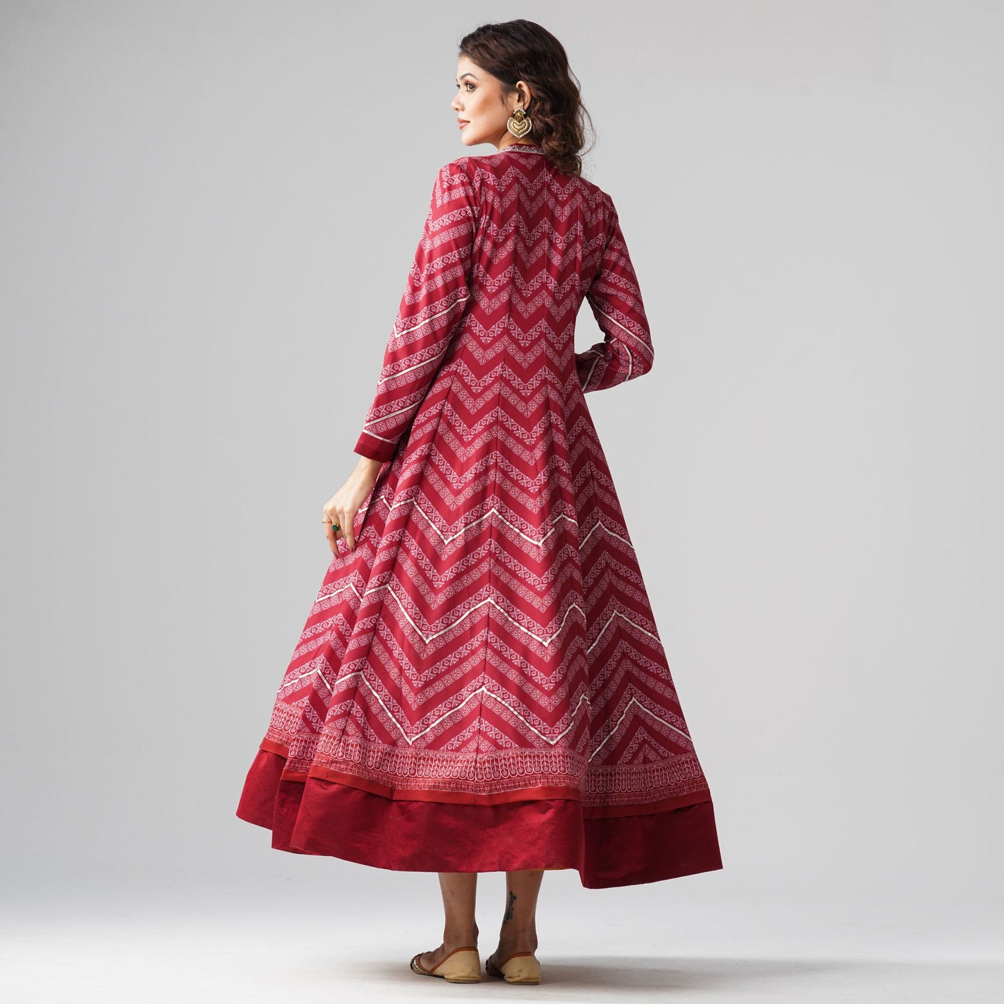 Womens Maroon Gown