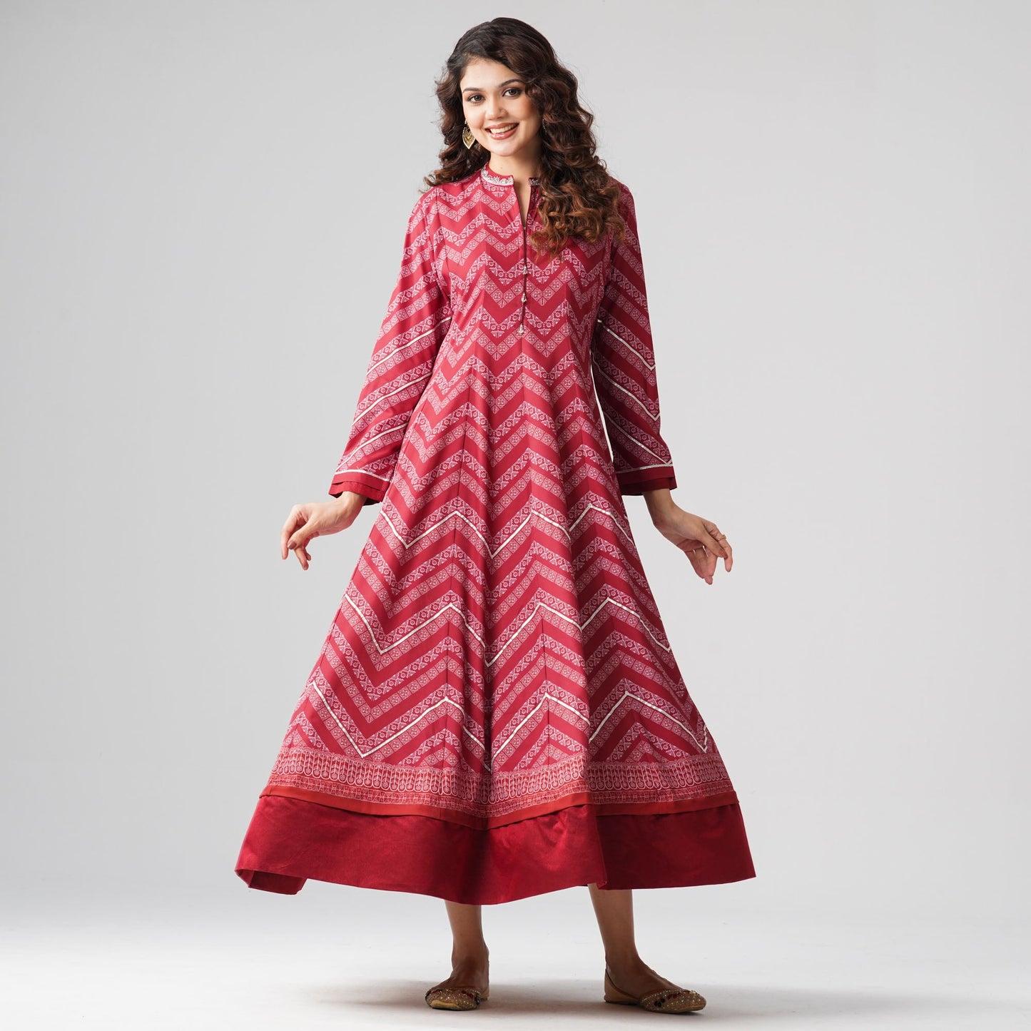 Womens Maroon Gown