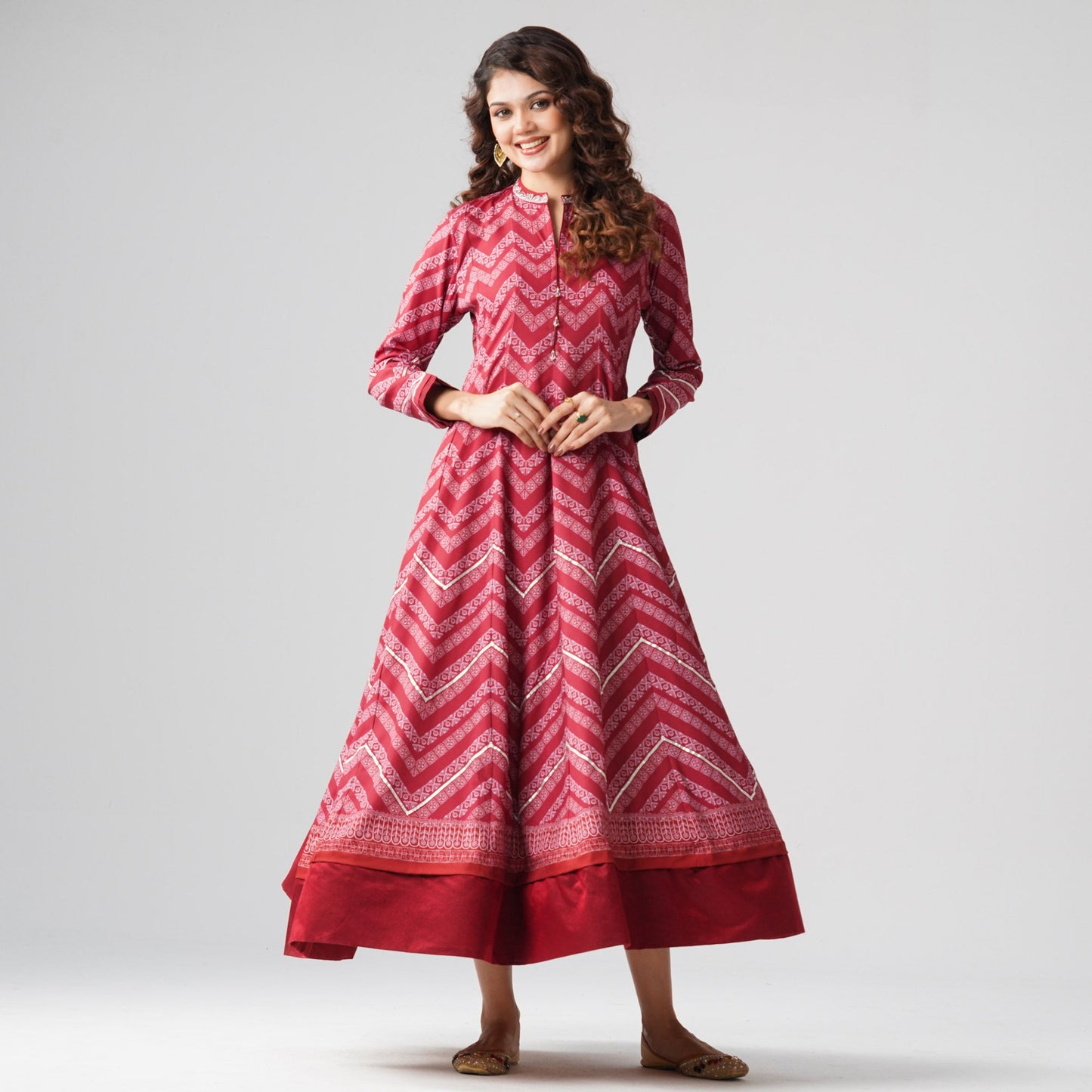 Womens Maroon Gown