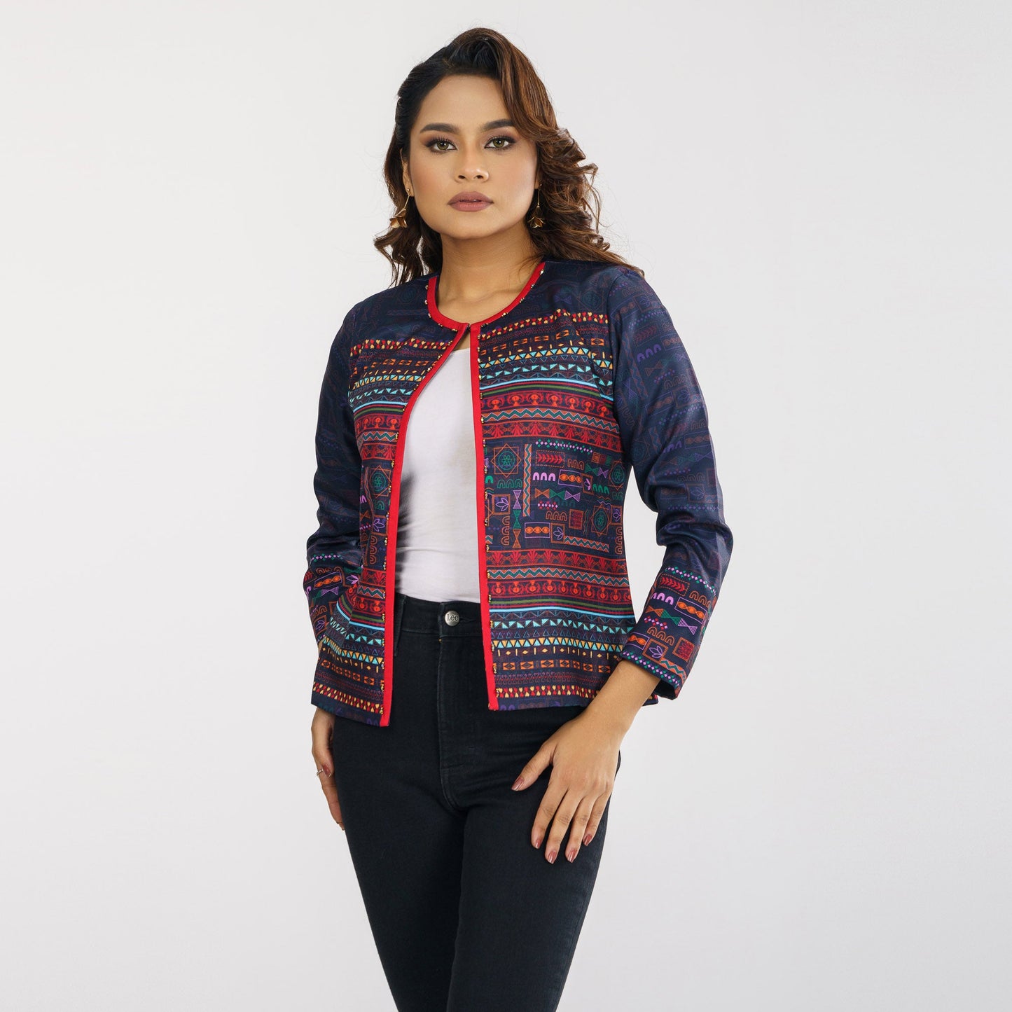 Womens Ethnic Black Olive