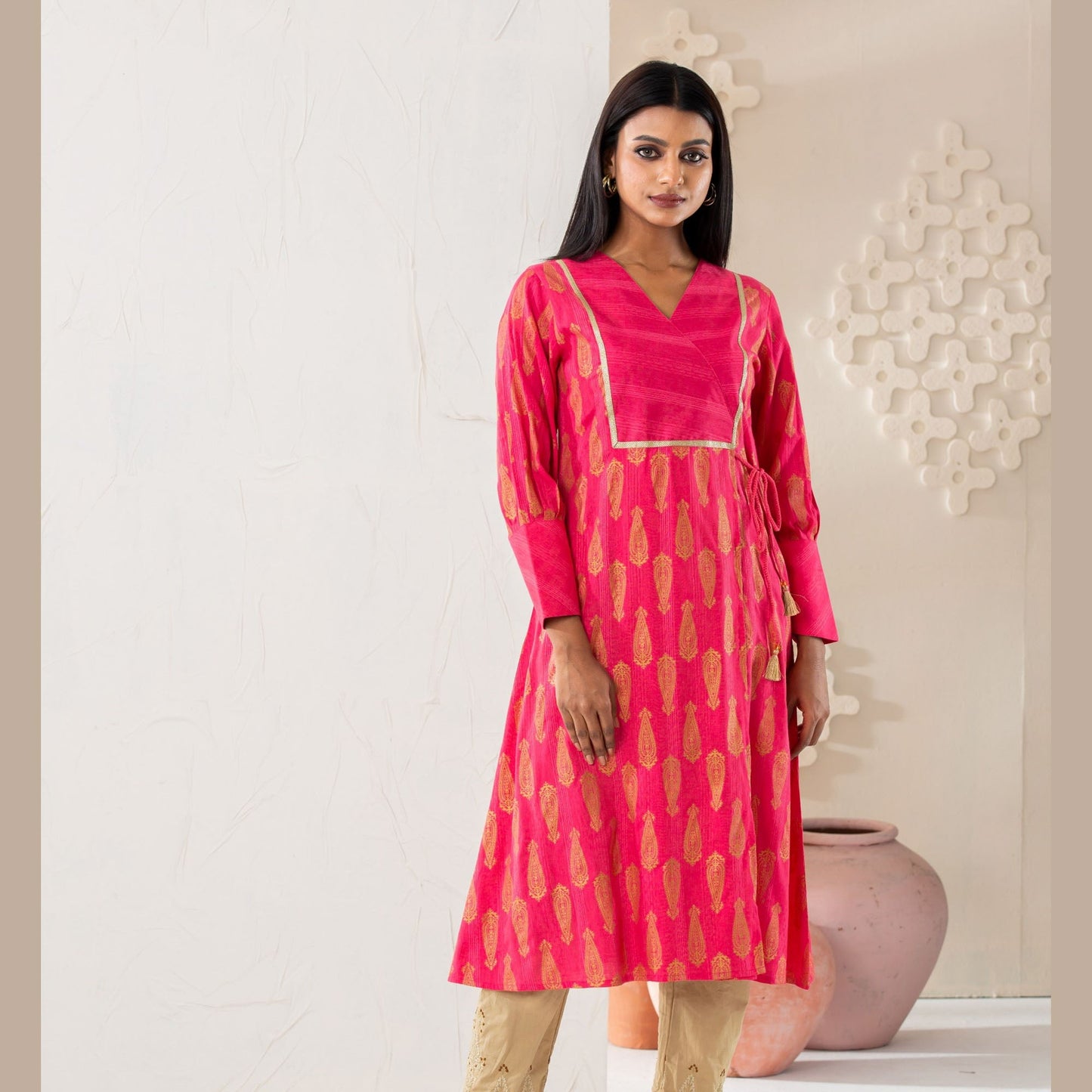 Women’s Cotton Pink Kurti
