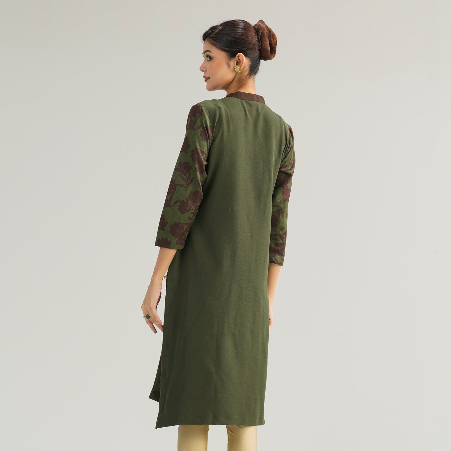 Womens Emerald Green Kurti