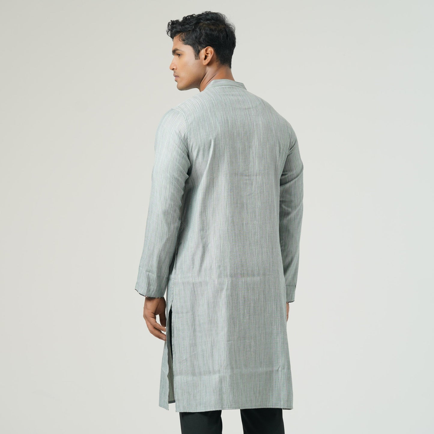 Mens Basic Saga Green Panjabi