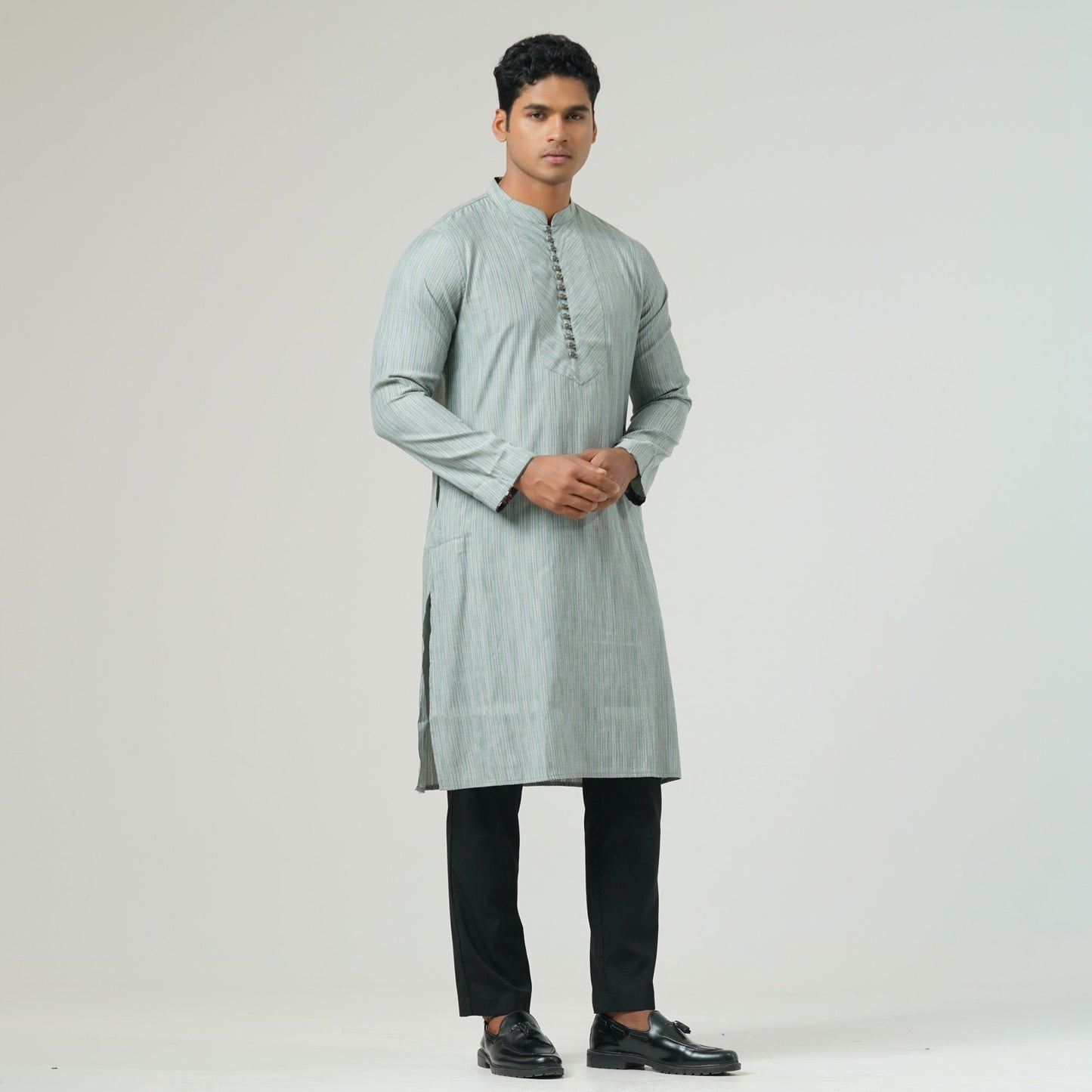 Mens Basic Saga Green Panjabi