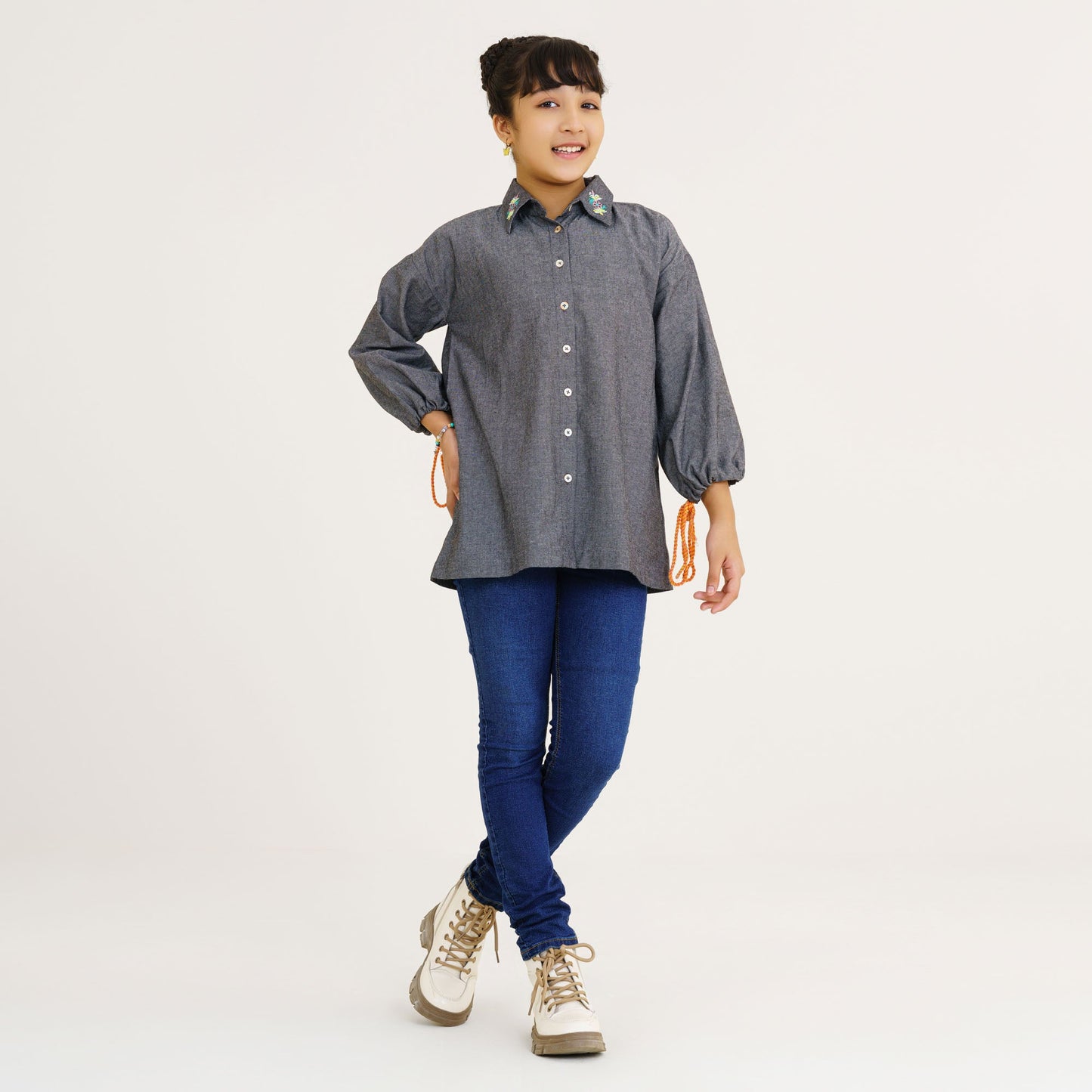 Girl's Teen Black Tunic