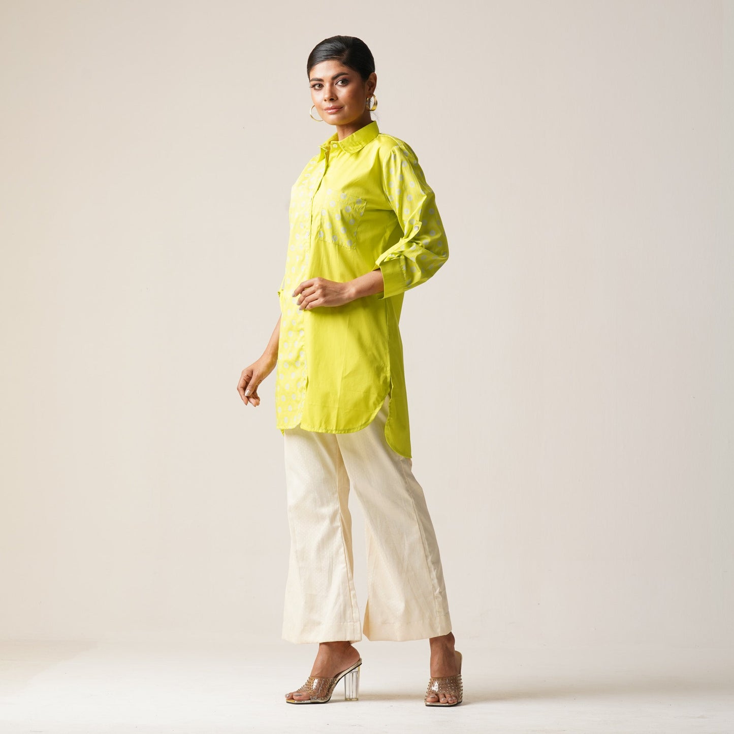 ETHNIC TUNIC-NEON GREEN