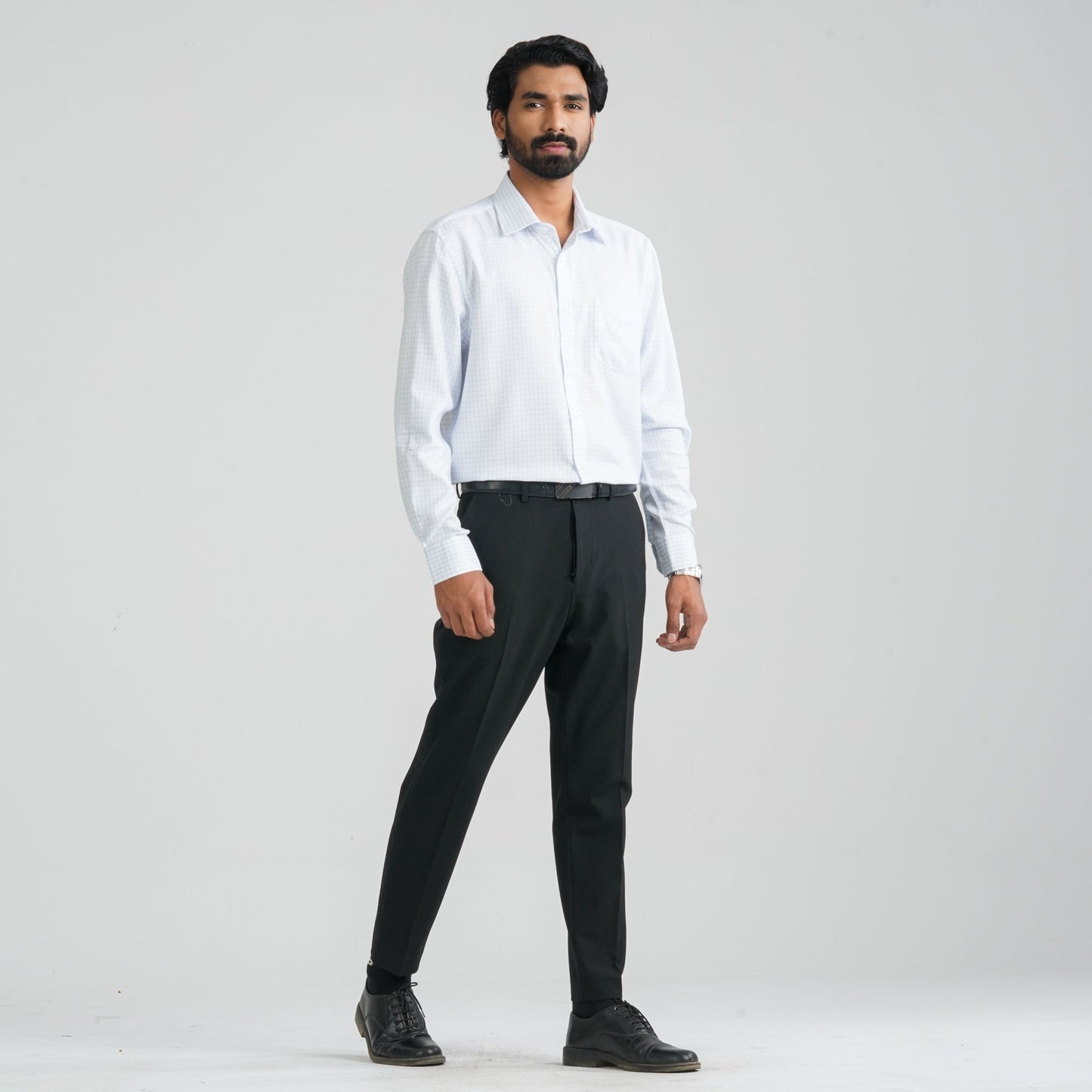 Men’s White Cotton Formal Shirt