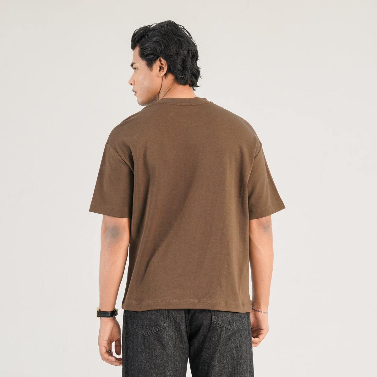 Mens Brown Oversized T-Shirt