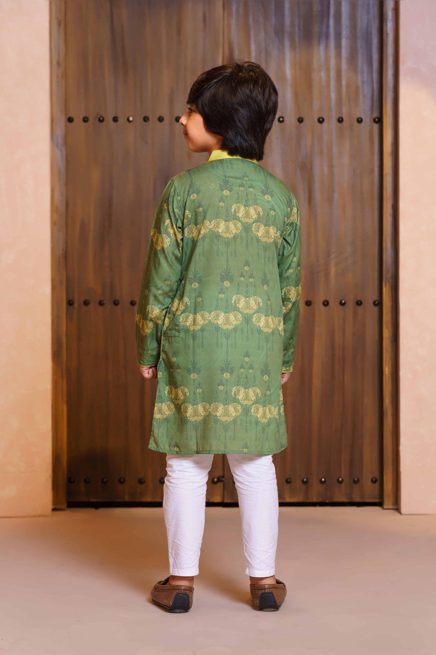 Boys Basic Panjabi- Lemon