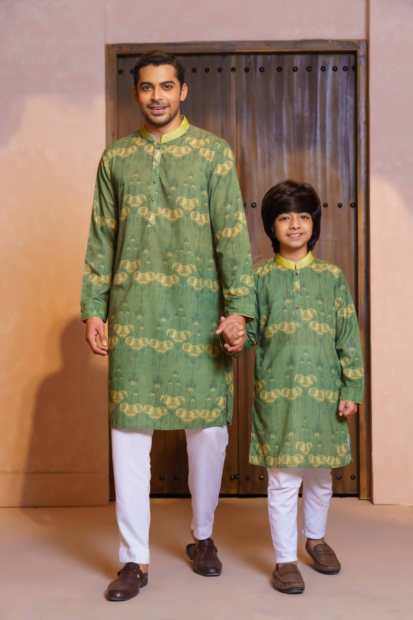 MENS BASIC PANJABI- LEMON