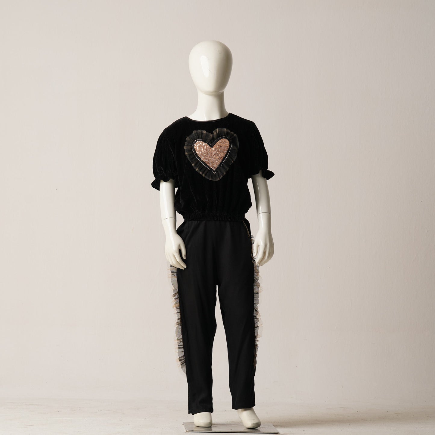 Girls 2Pcs-Black