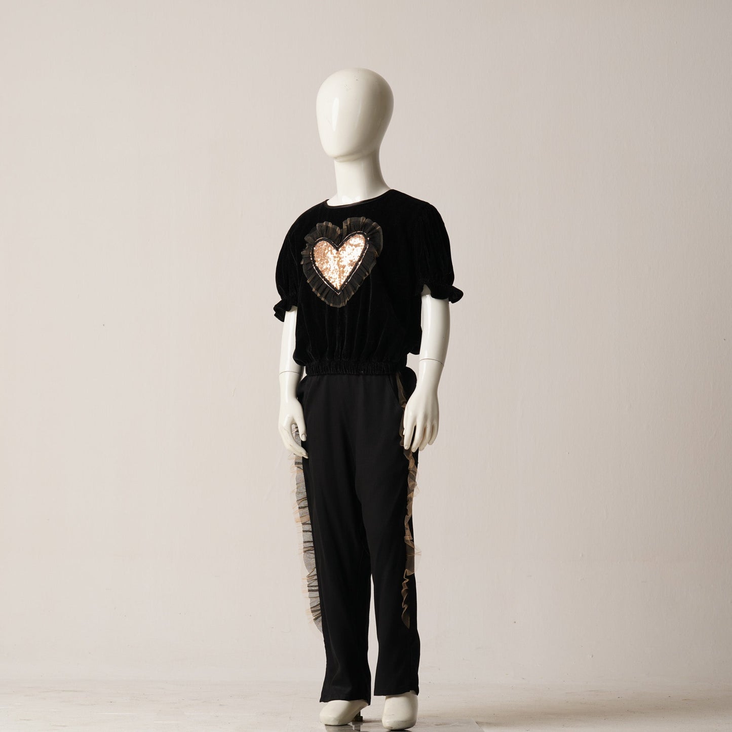Girls 2Pcs-Black