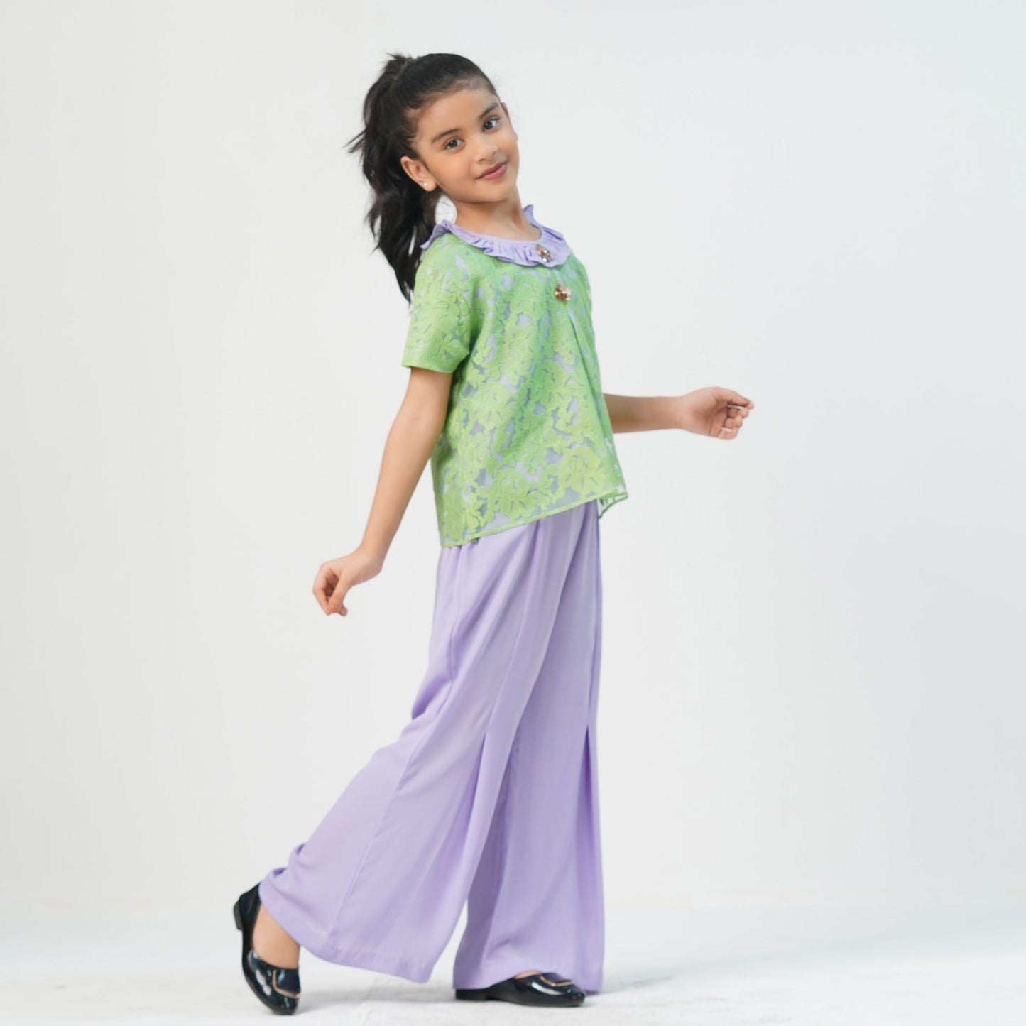 Girls Green Two Piece Set