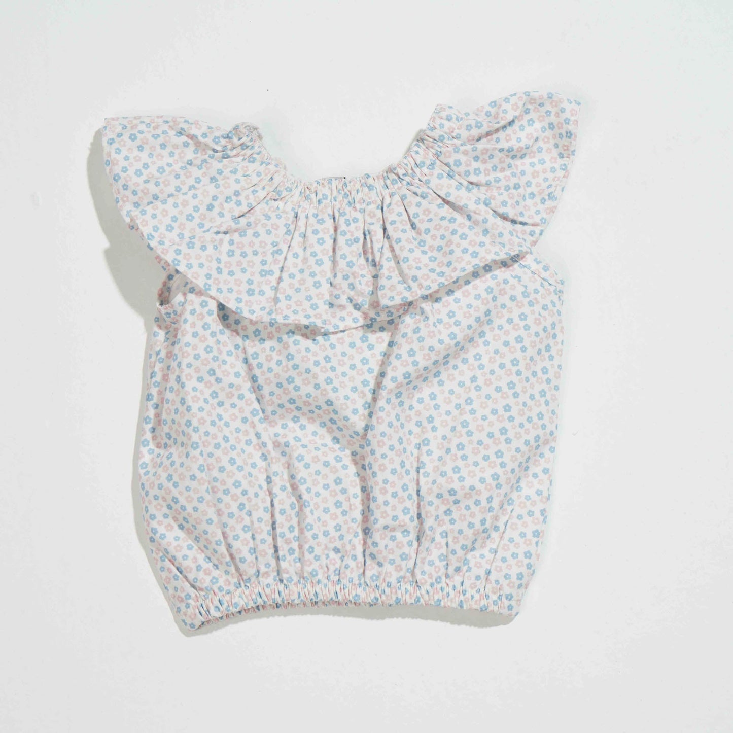 NEW BORN GIRLS 2PCS - WHITE & BLUE