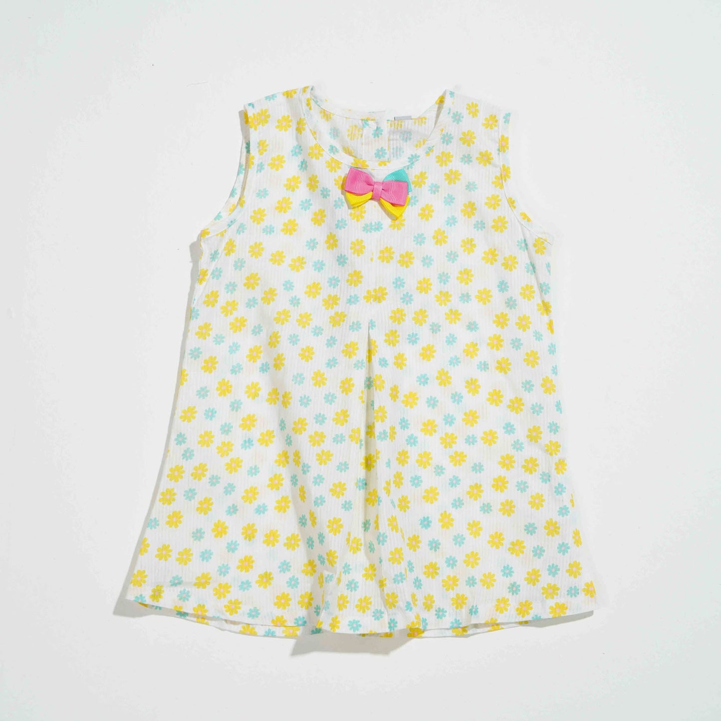 NEW BORN GIRLS 2PCS - WHITE AOP