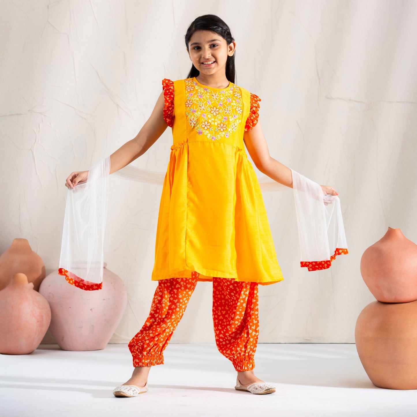 GIRLS 3PCS-ORANGE