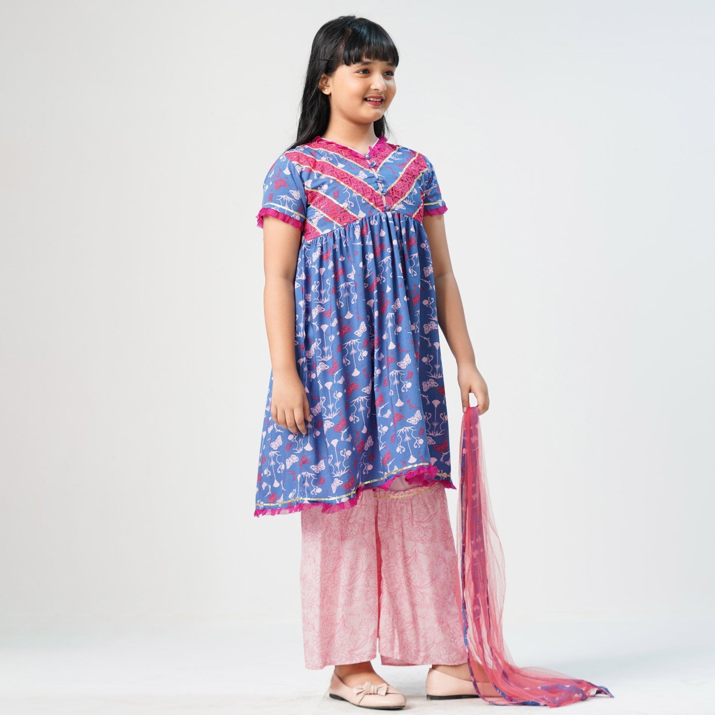 Girls Blue Three Piece Set