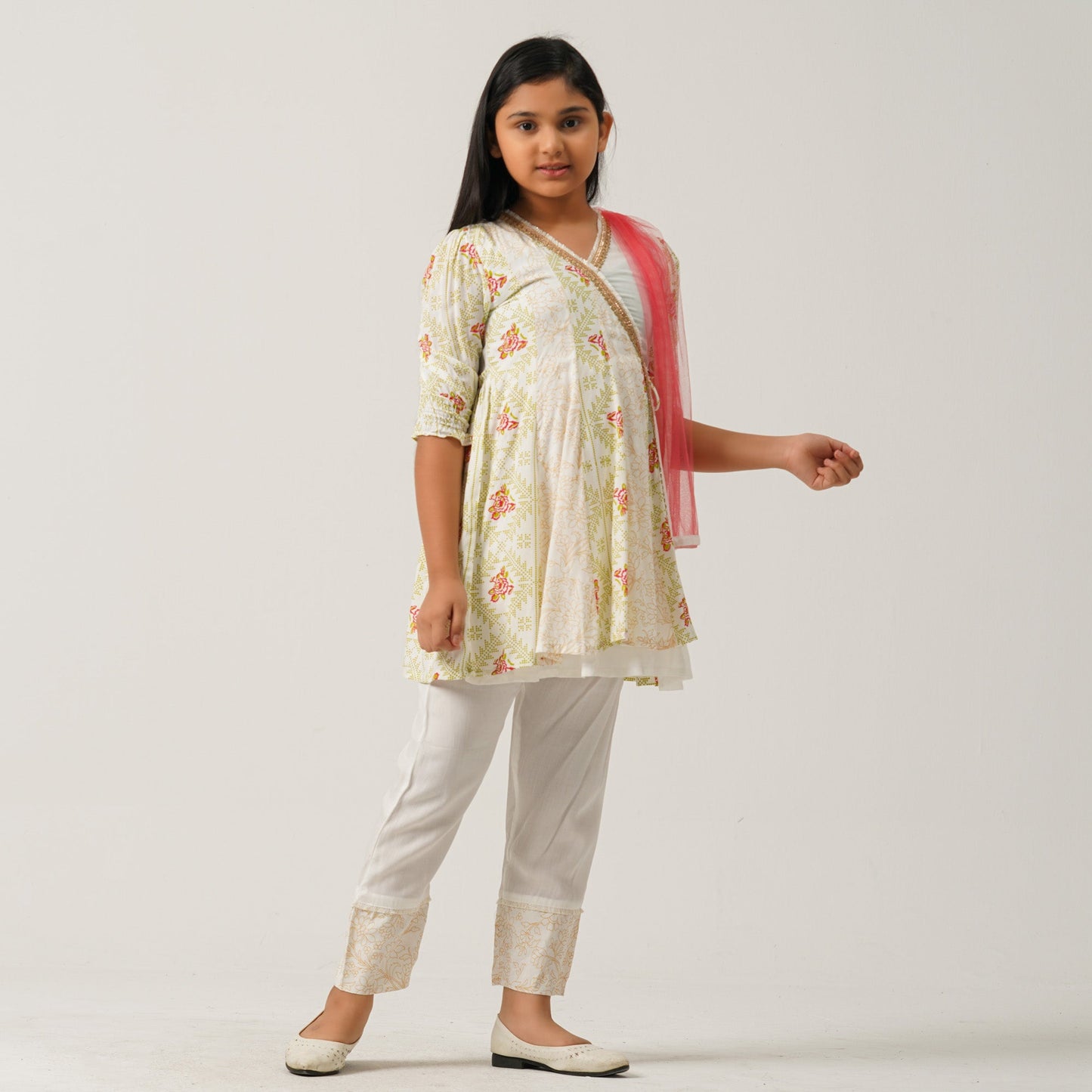Girls Multi Color Three Piece Set