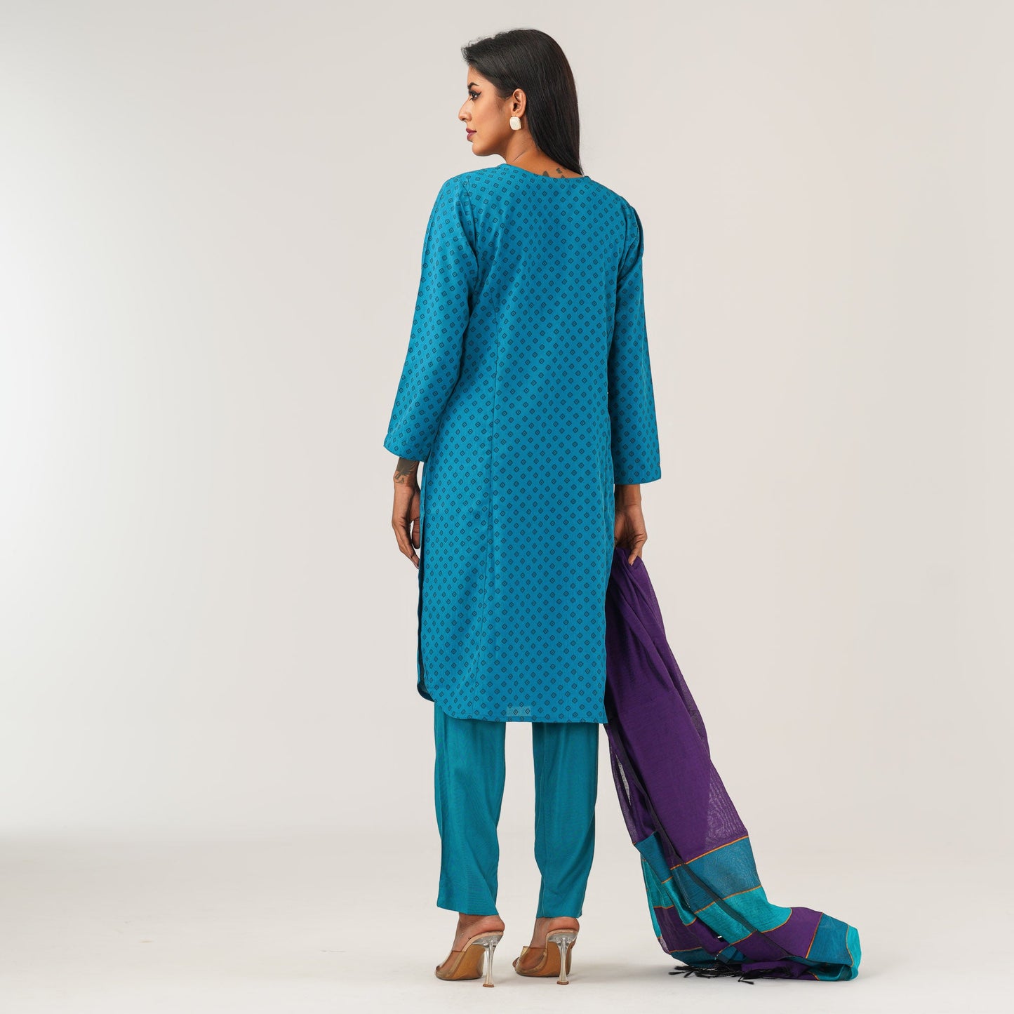 Womens Teal Three Pieces Set