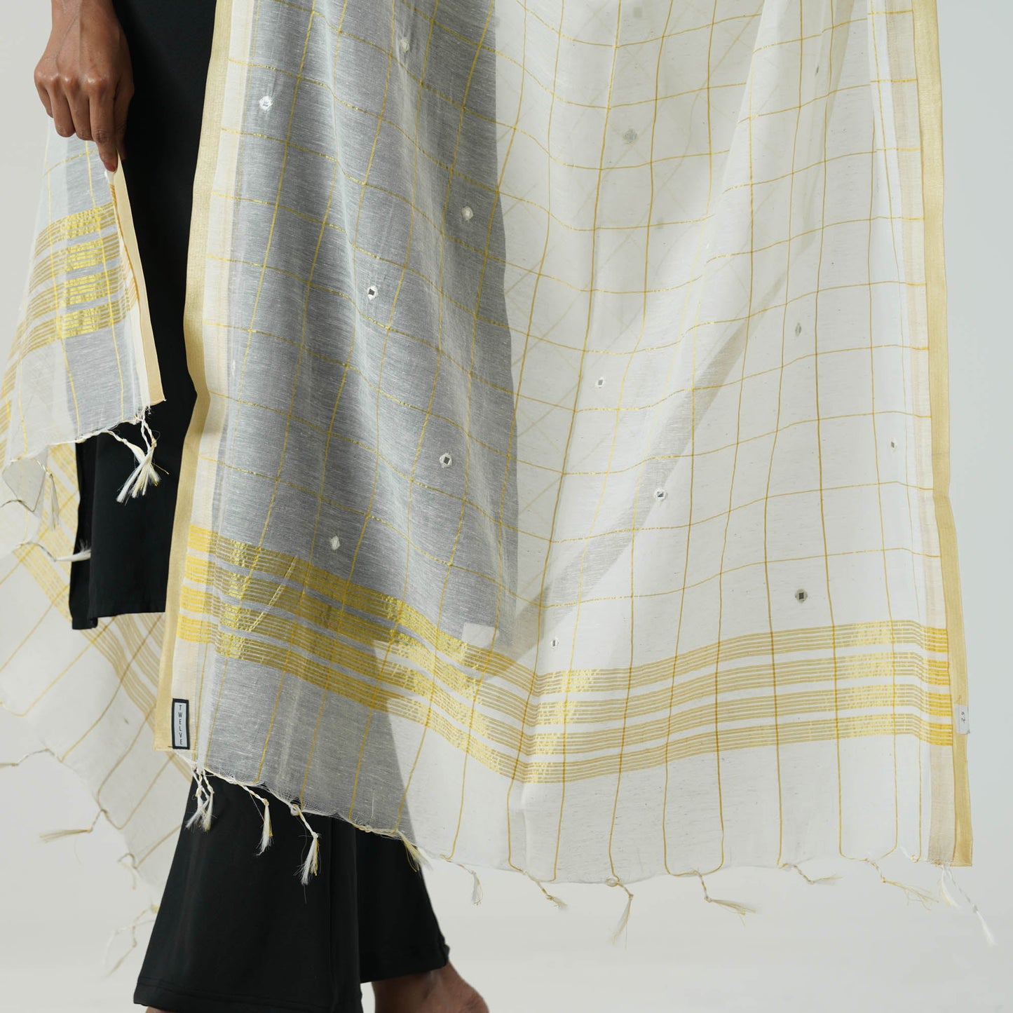 Womens Golden Dupatta