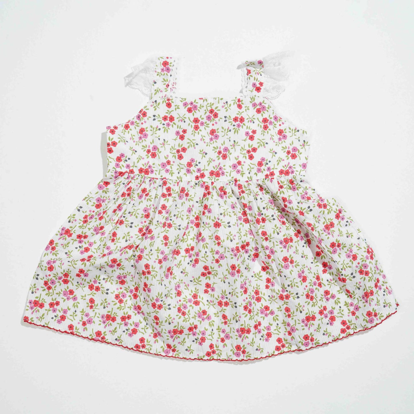 Baby Girls Frock - Red Print