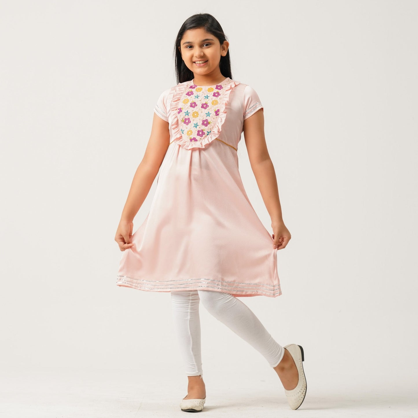 Girls Melon Frock