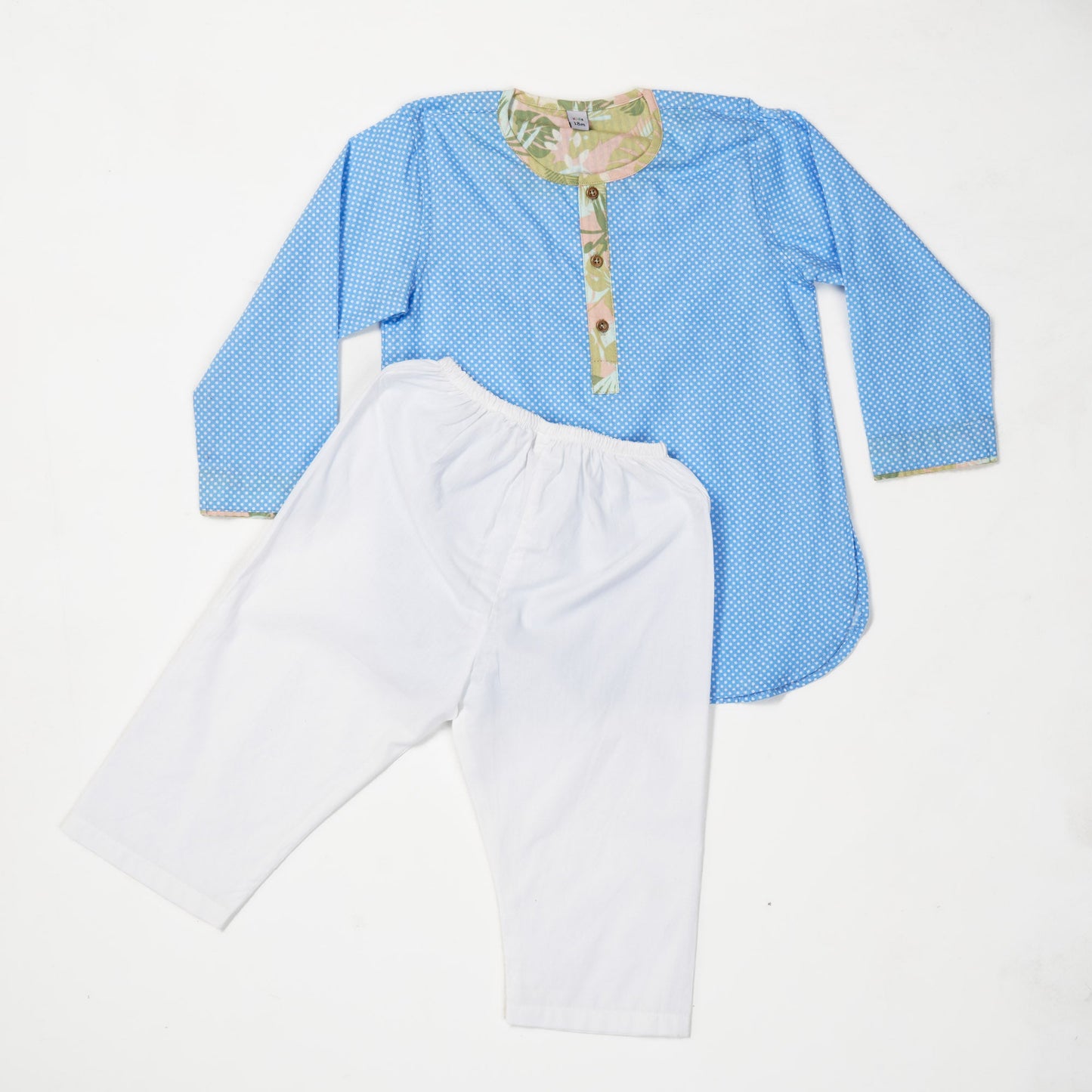 New Born Blue Panjabi Set