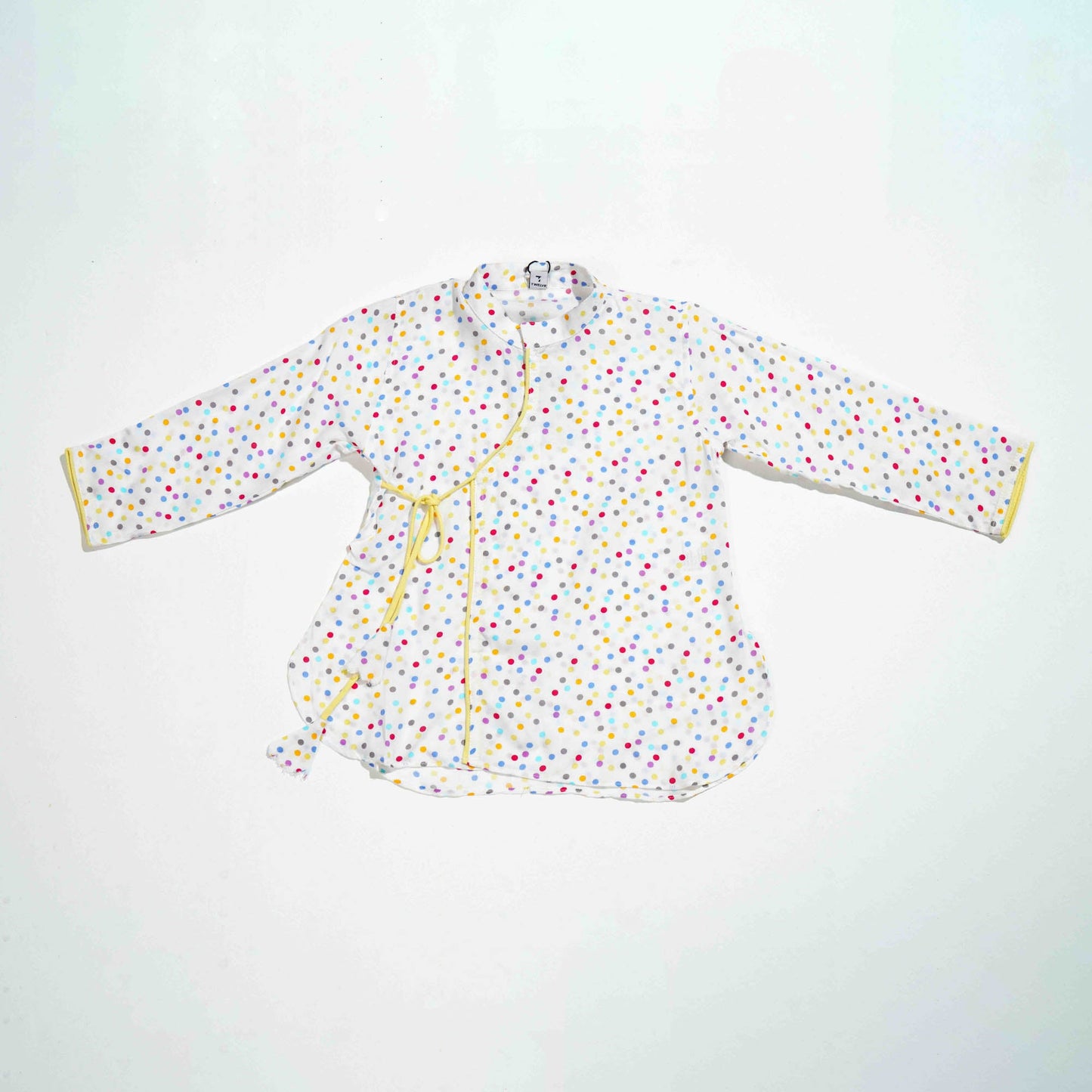 New born Boys Panjabi - White & Yellow