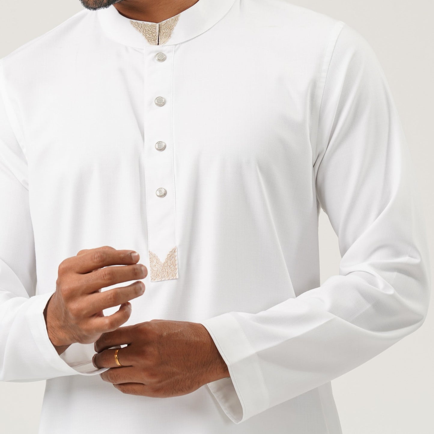 Mens White Panjabi