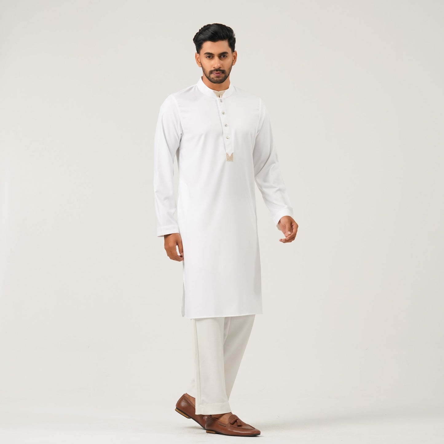 Mens White Panjabi