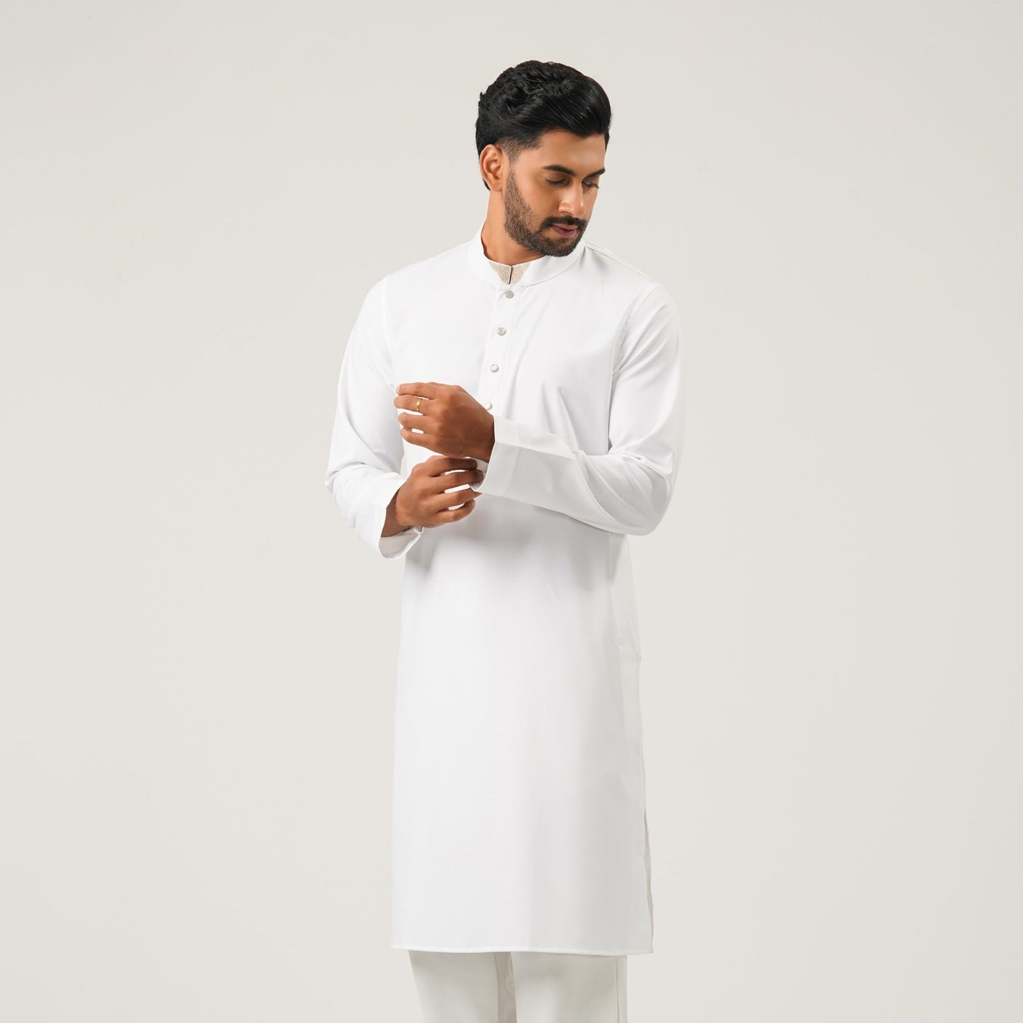 Mens White Panjabi