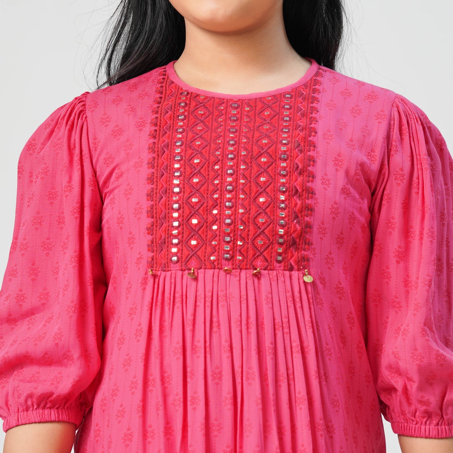Teen Girls Coral Red Tunic