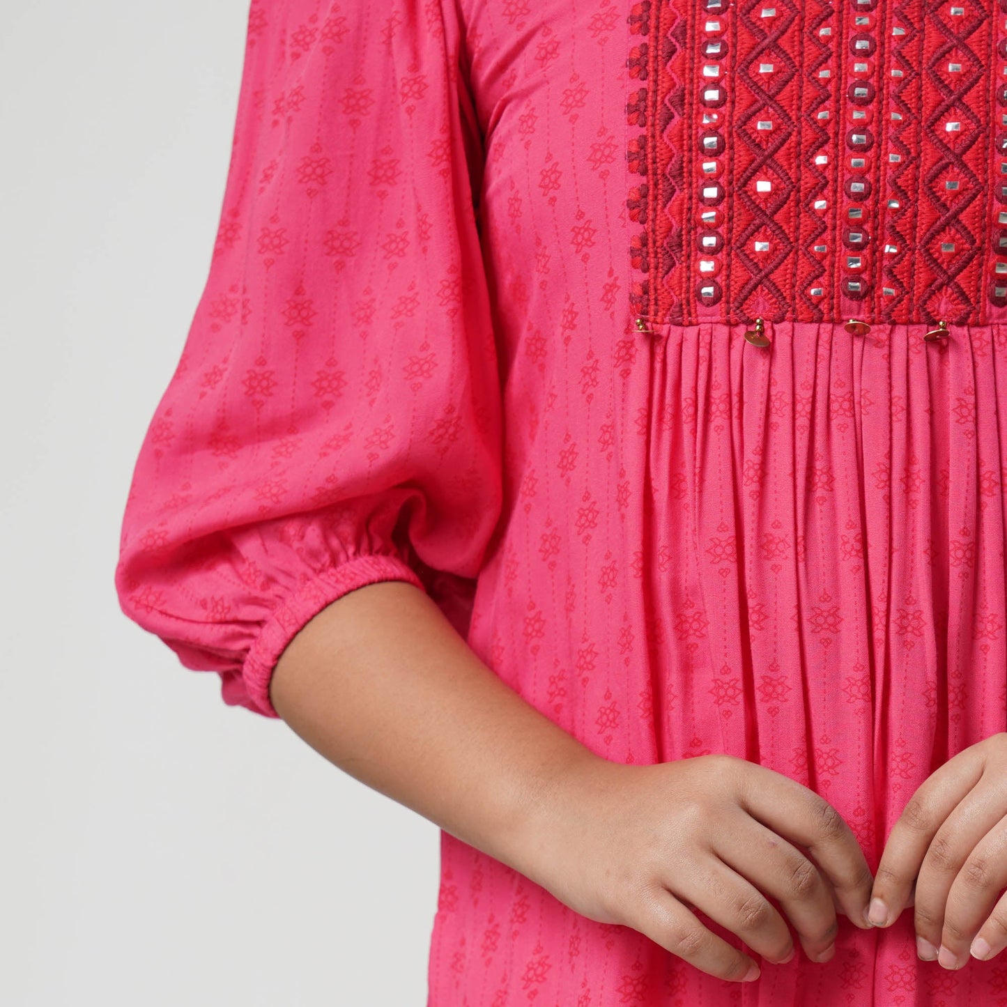 Teen Girls Coral Red Tunic