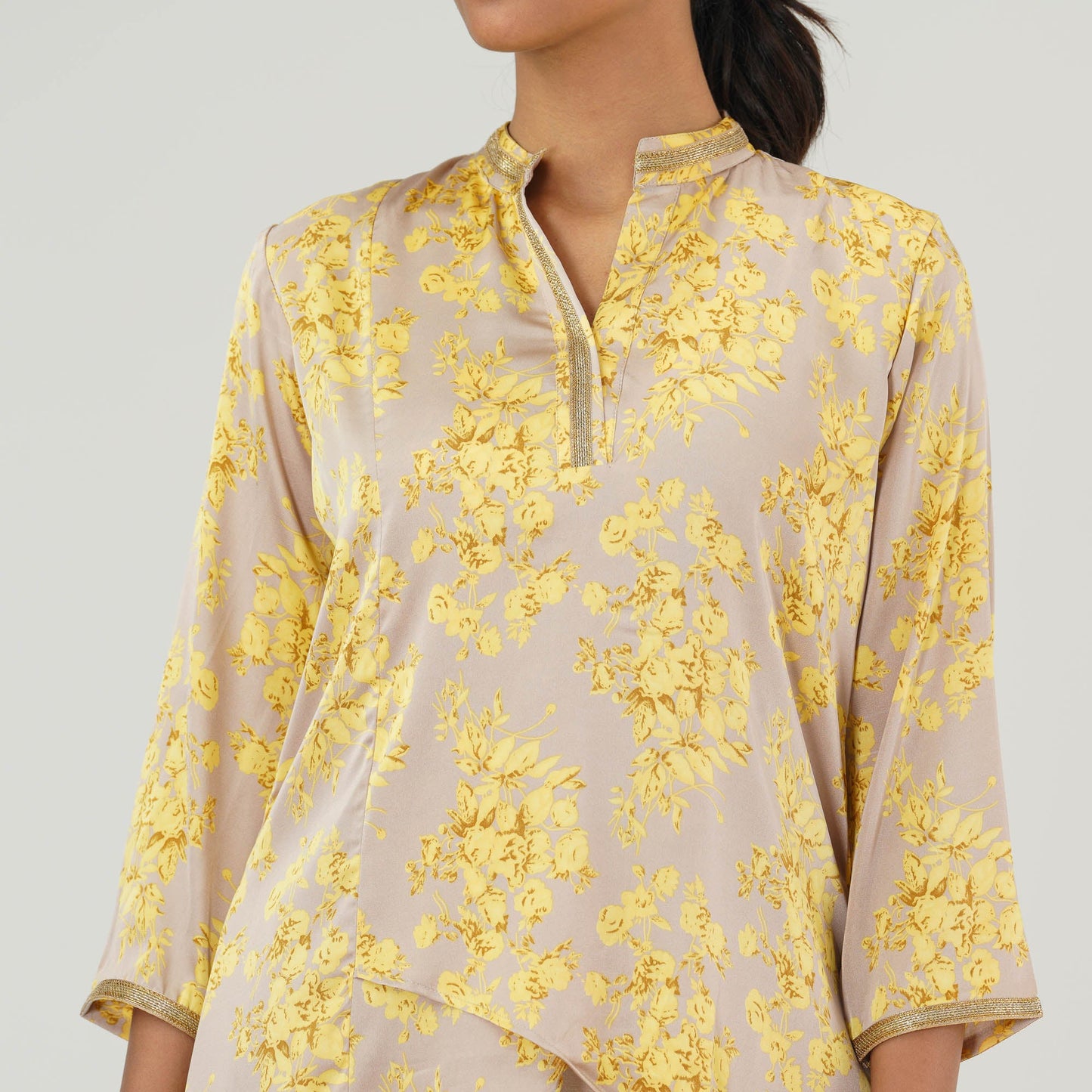 Ethnic Beige Yellow Tunic