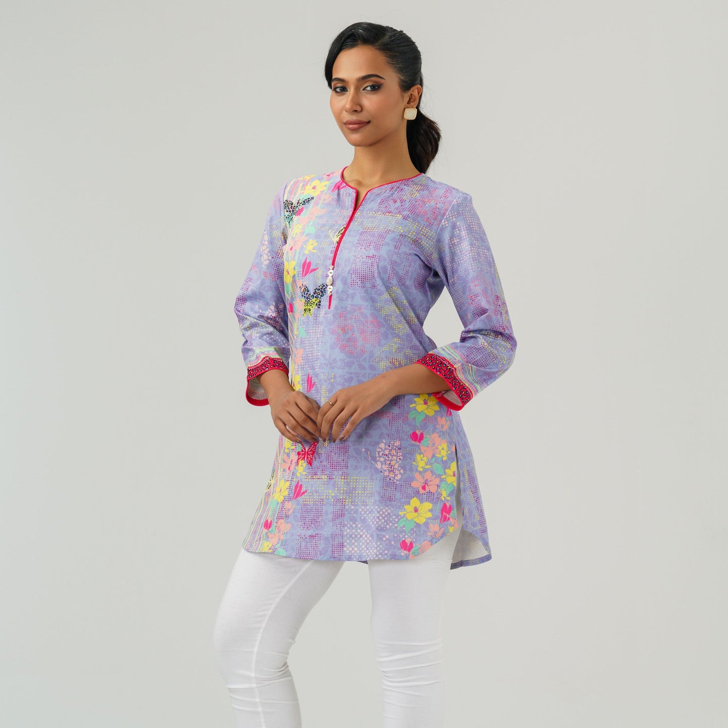 Ethnic Lavender Tunic
