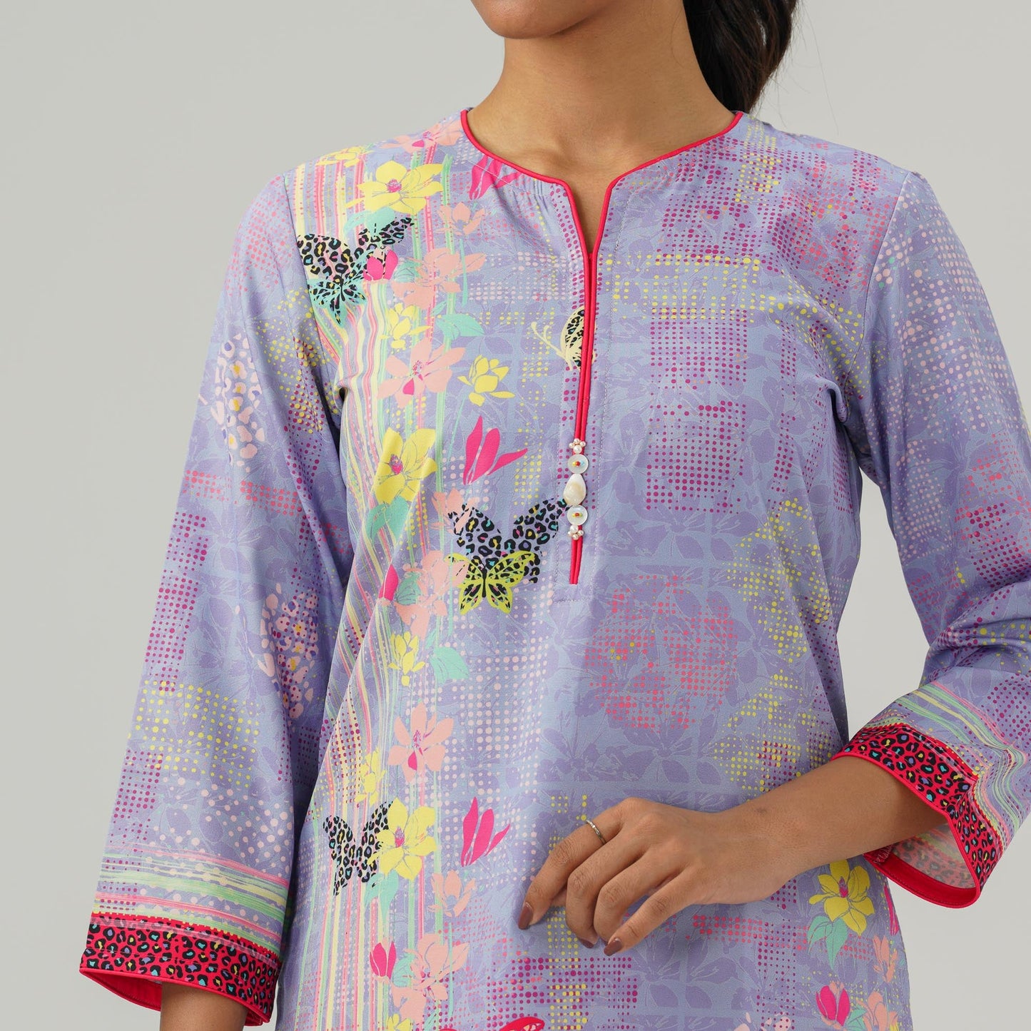 Ethnic Lavender Tunic