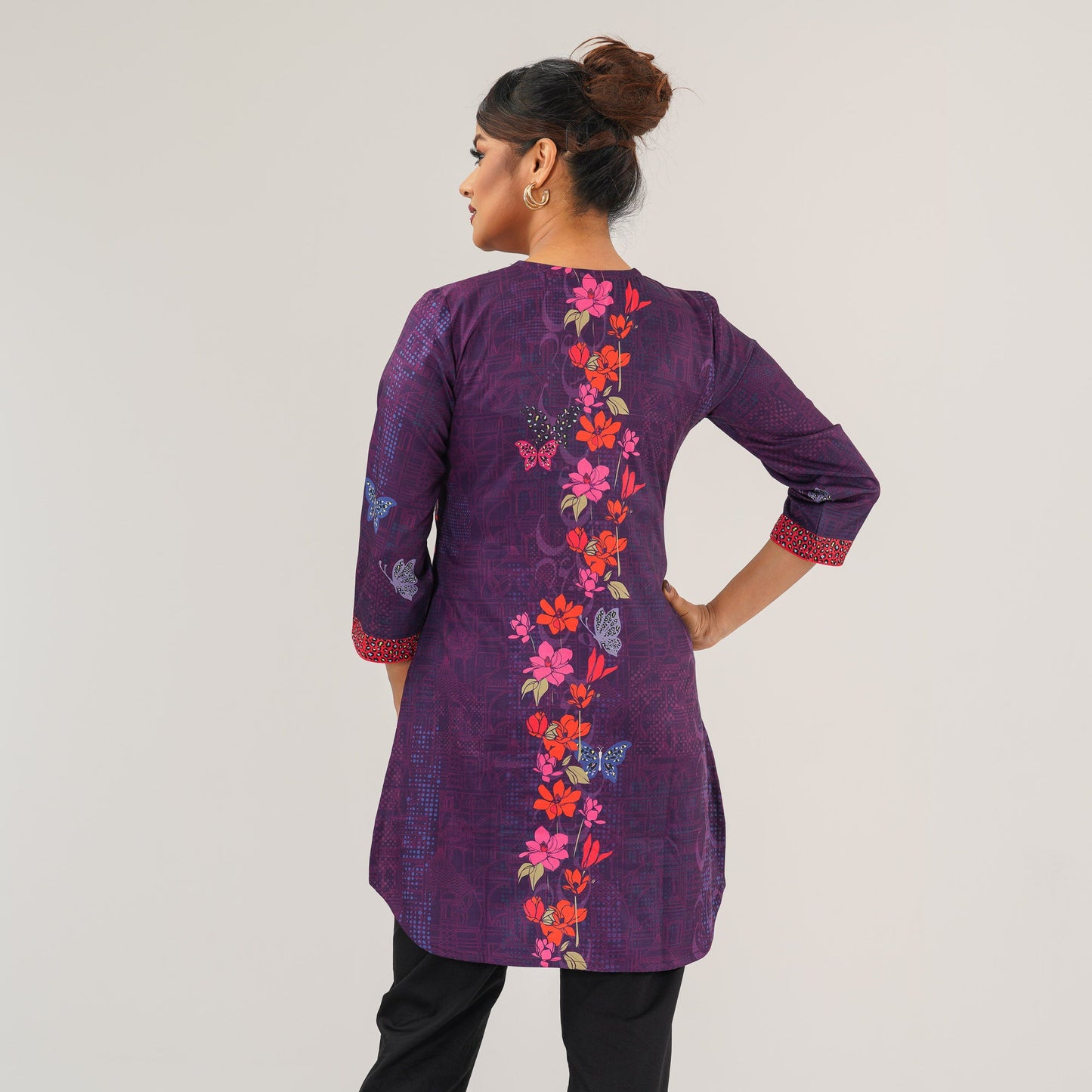 Ethnic Violet Tunic