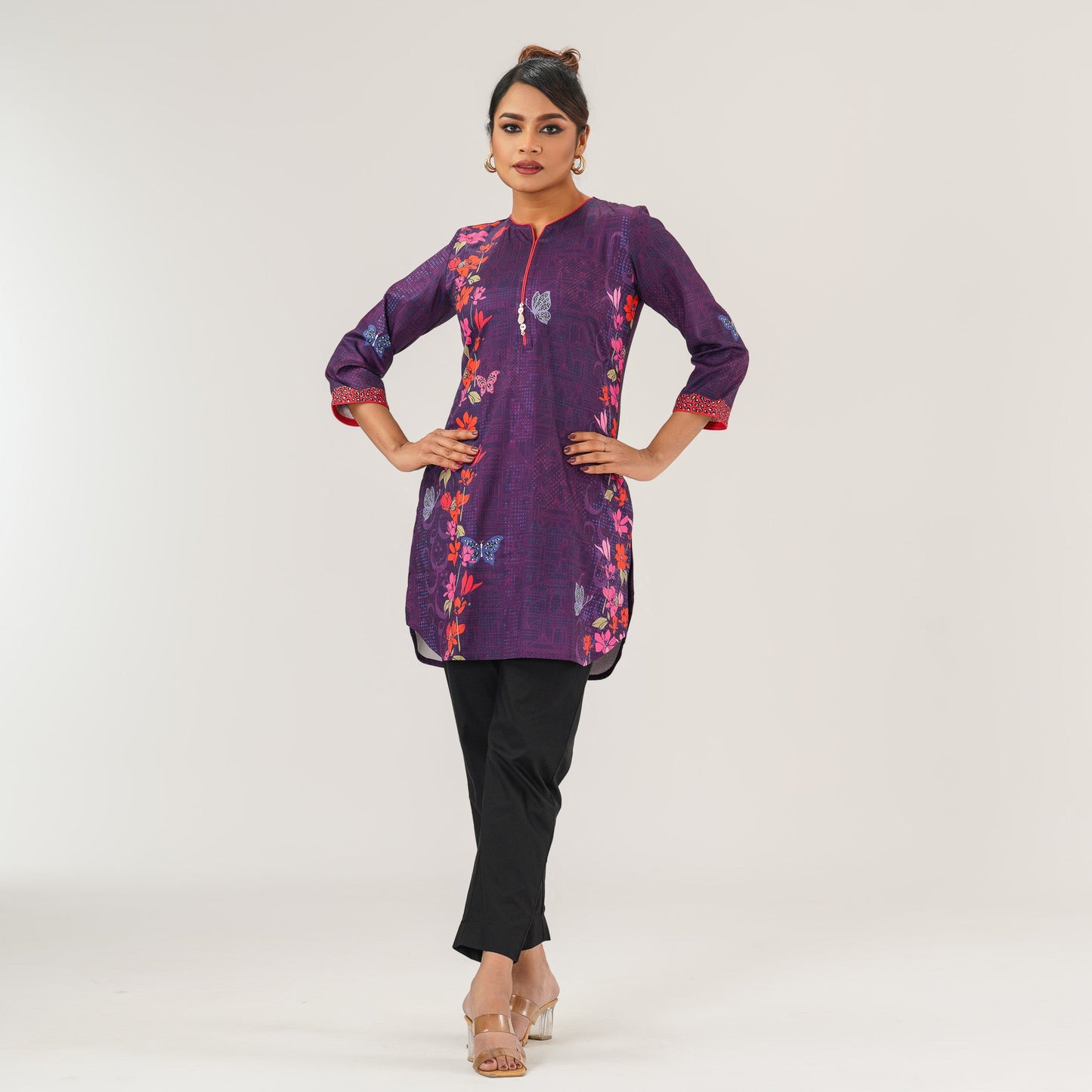 Ethnic Violet Tunic