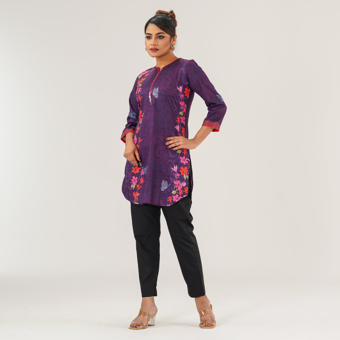 Ethnic Violet Tunic