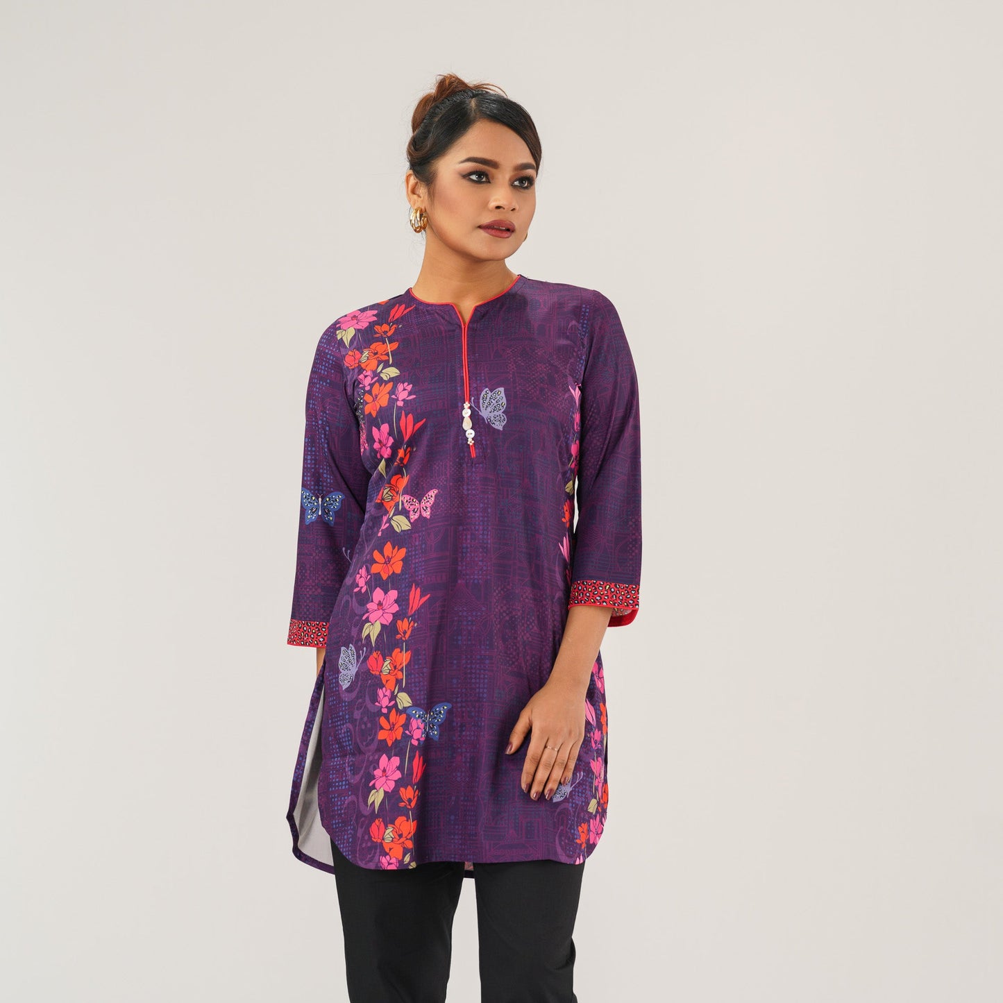 Ethnic Violet Tunic