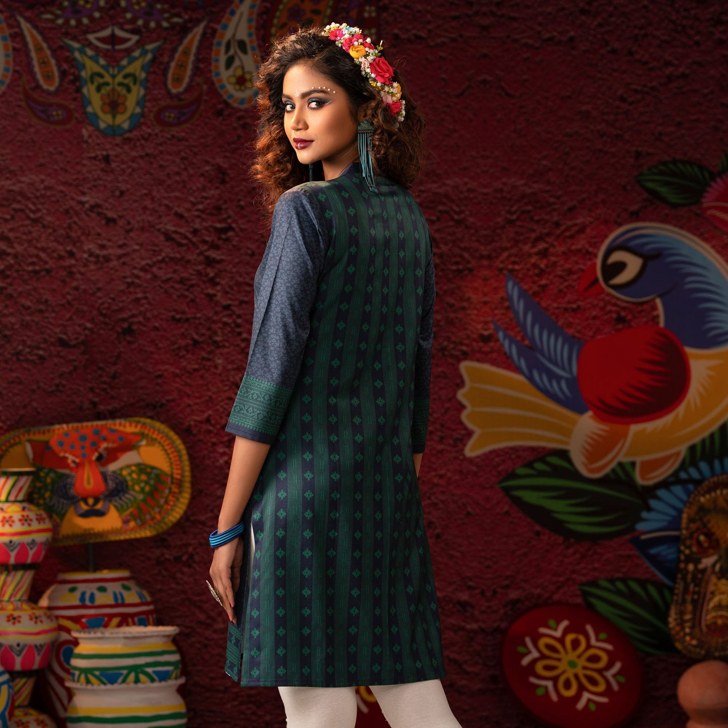 Womens Green Tunic