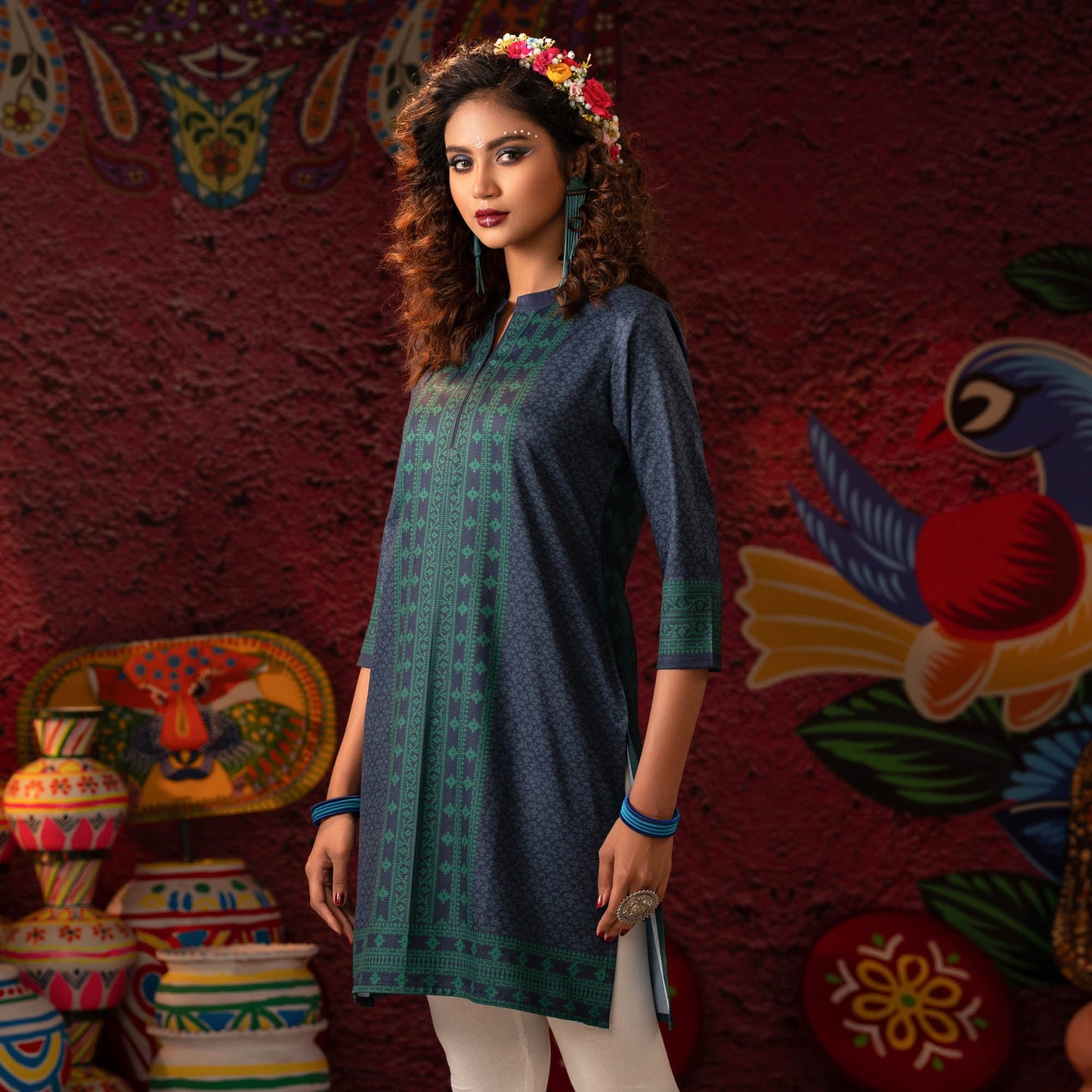 Womens Green Tunic
